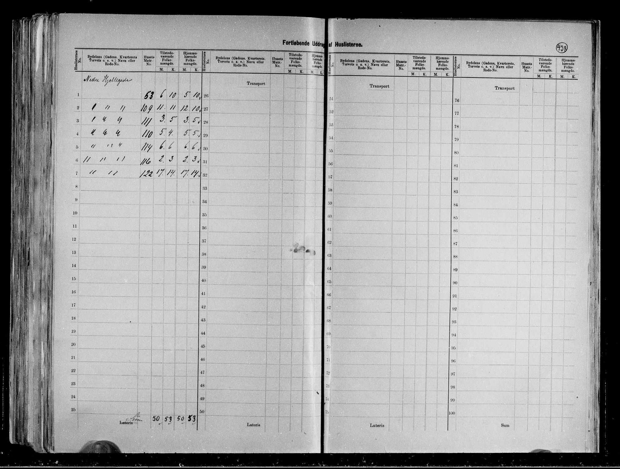 RA, 1891 census for 0806 Skien, 1891, p. 76