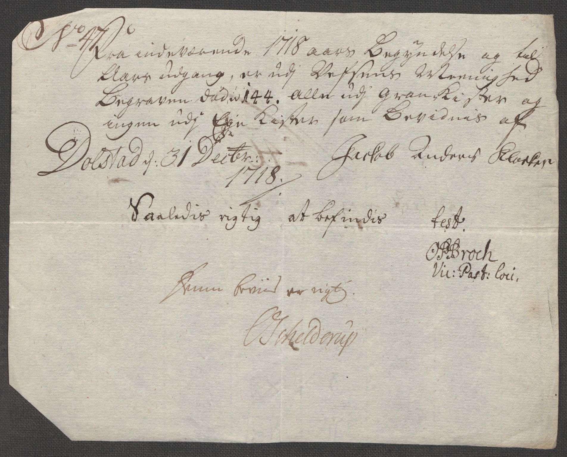 Rentekammeret inntil 1814, Reviderte regnskaper, Fogderegnskap, AV/RA-EA-4092/R65/L4516: Fogderegnskap Helgeland, 1718, p. 290