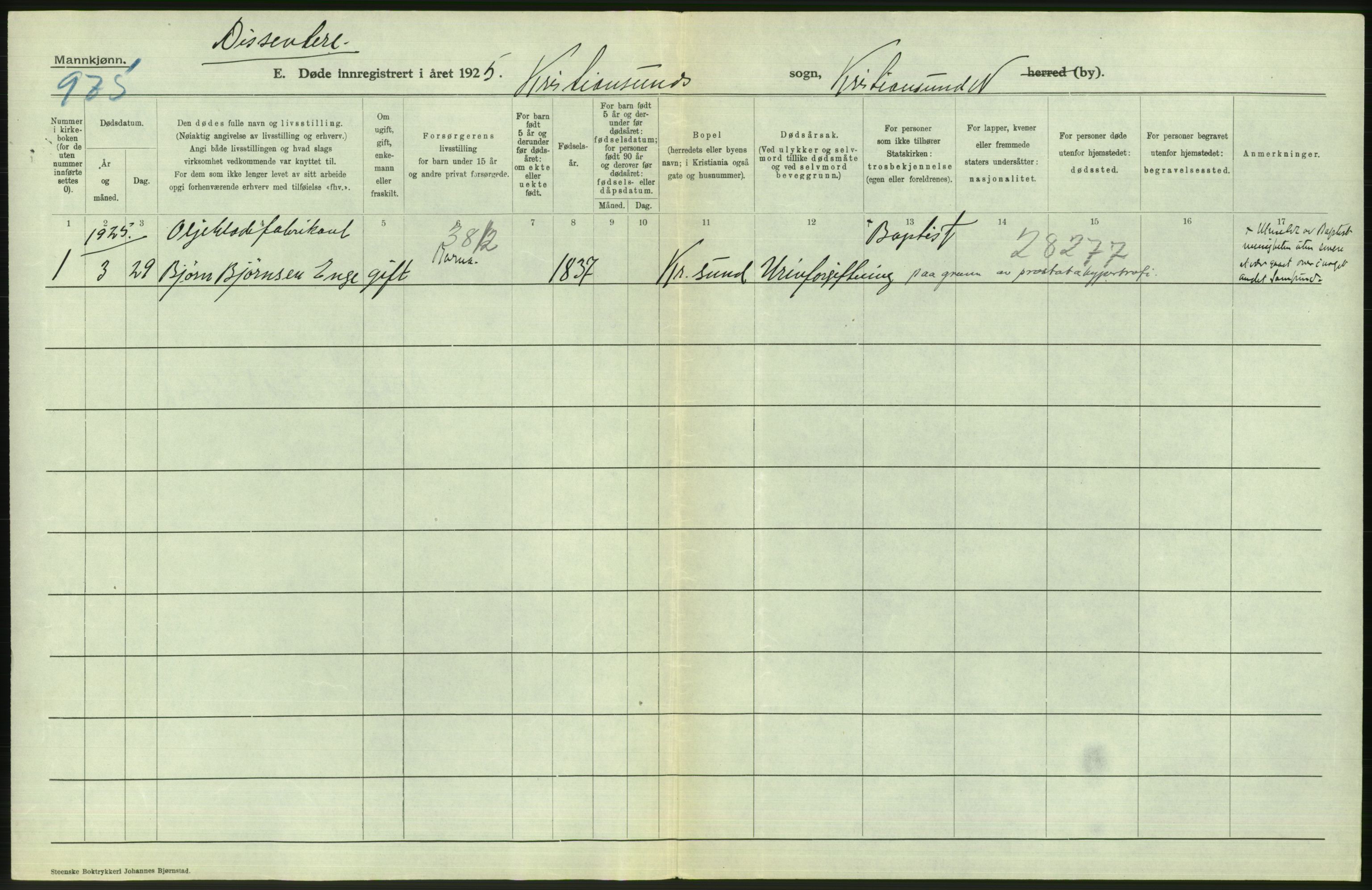 Statistisk sentralbyrå, Sosiodemografiske emner, Befolkning, AV/RA-S-2228/D/Df/Dfc/Dfce/L0035: Møre fylke: Gifte, døde. Bygder og byer., 1925, p. 794