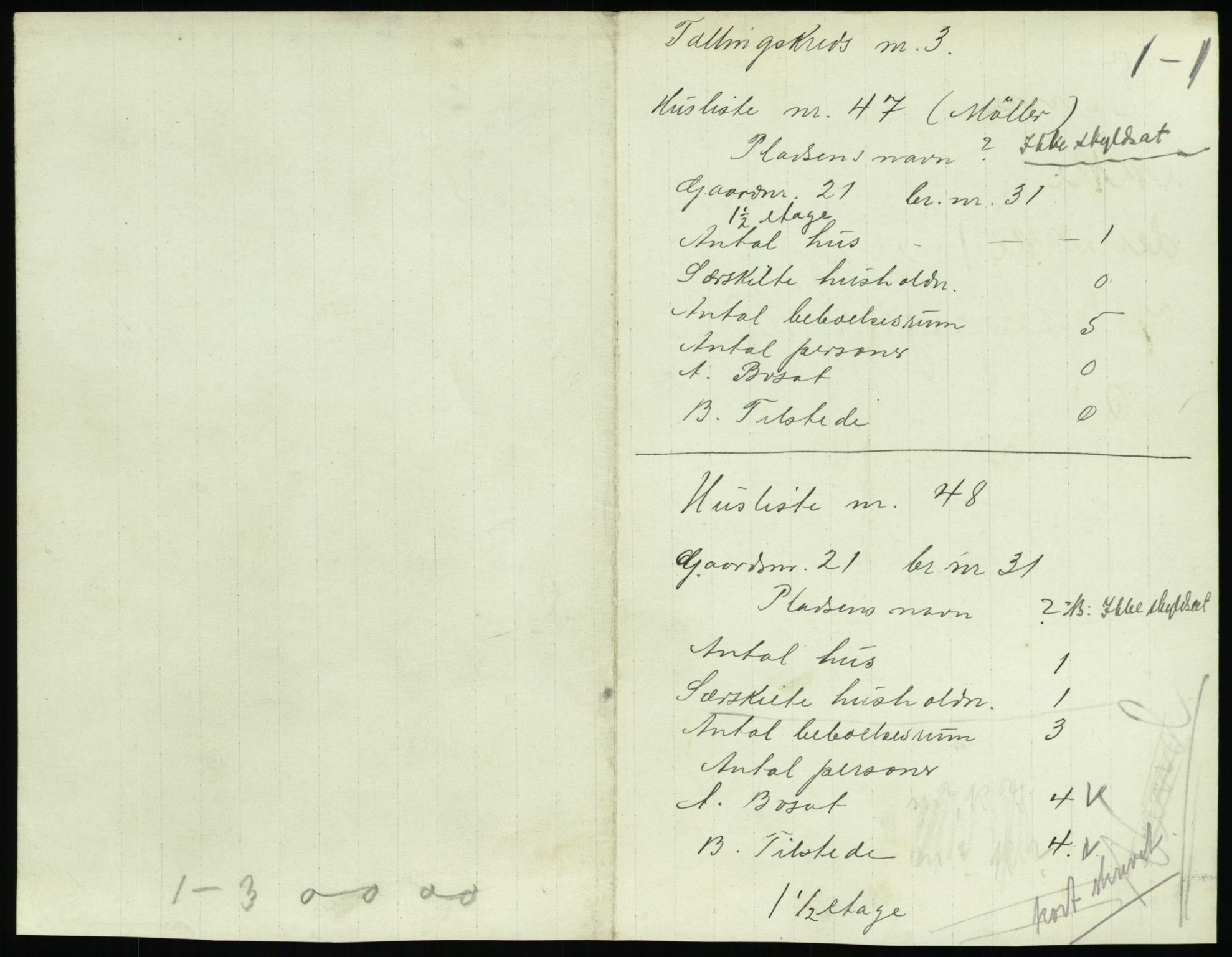 SAT, 1920 census for Skodje, 1920, p. 251