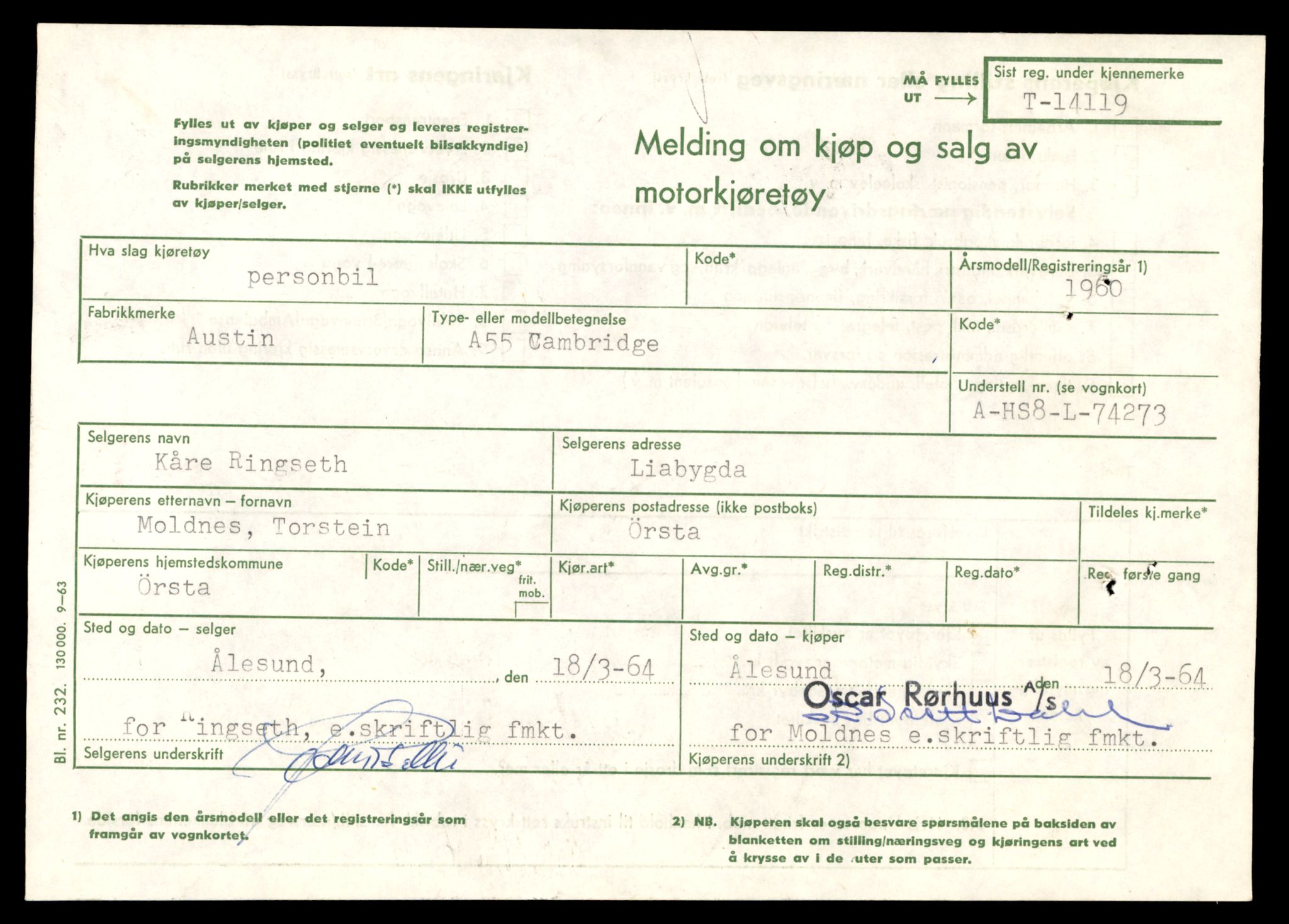 Møre og Romsdal vegkontor - Ålesund trafikkstasjon, AV/SAT-A-4099/F/Fe/L0043: Registreringskort for kjøretøy T 14080 - T 14204, 1927-1998, p. 1083