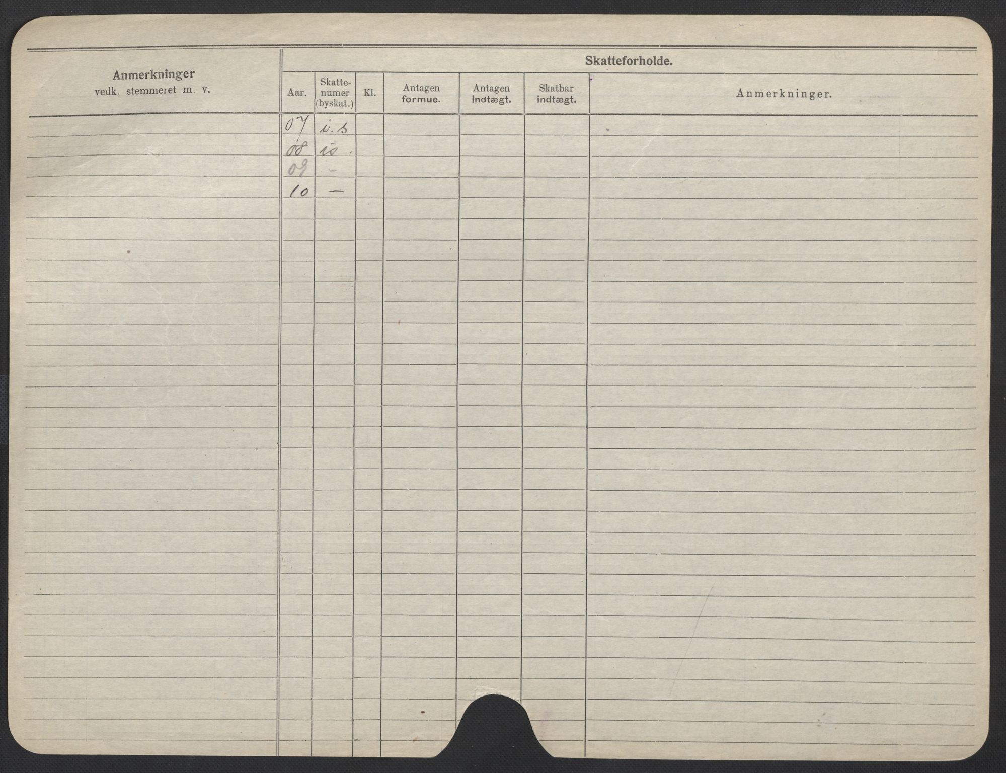 Oslo folkeregister, Registerkort, AV/SAO-A-11715/F/Fa/Fac/L0013: Kvinner, 1906-1914, p. 250b