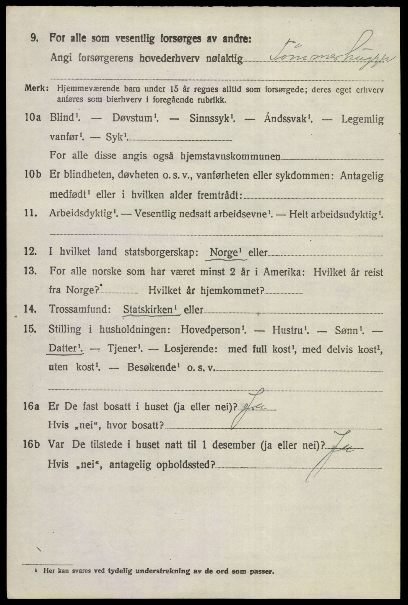 SAKO, 1920 census for Norderhov, 1920, p. 3611