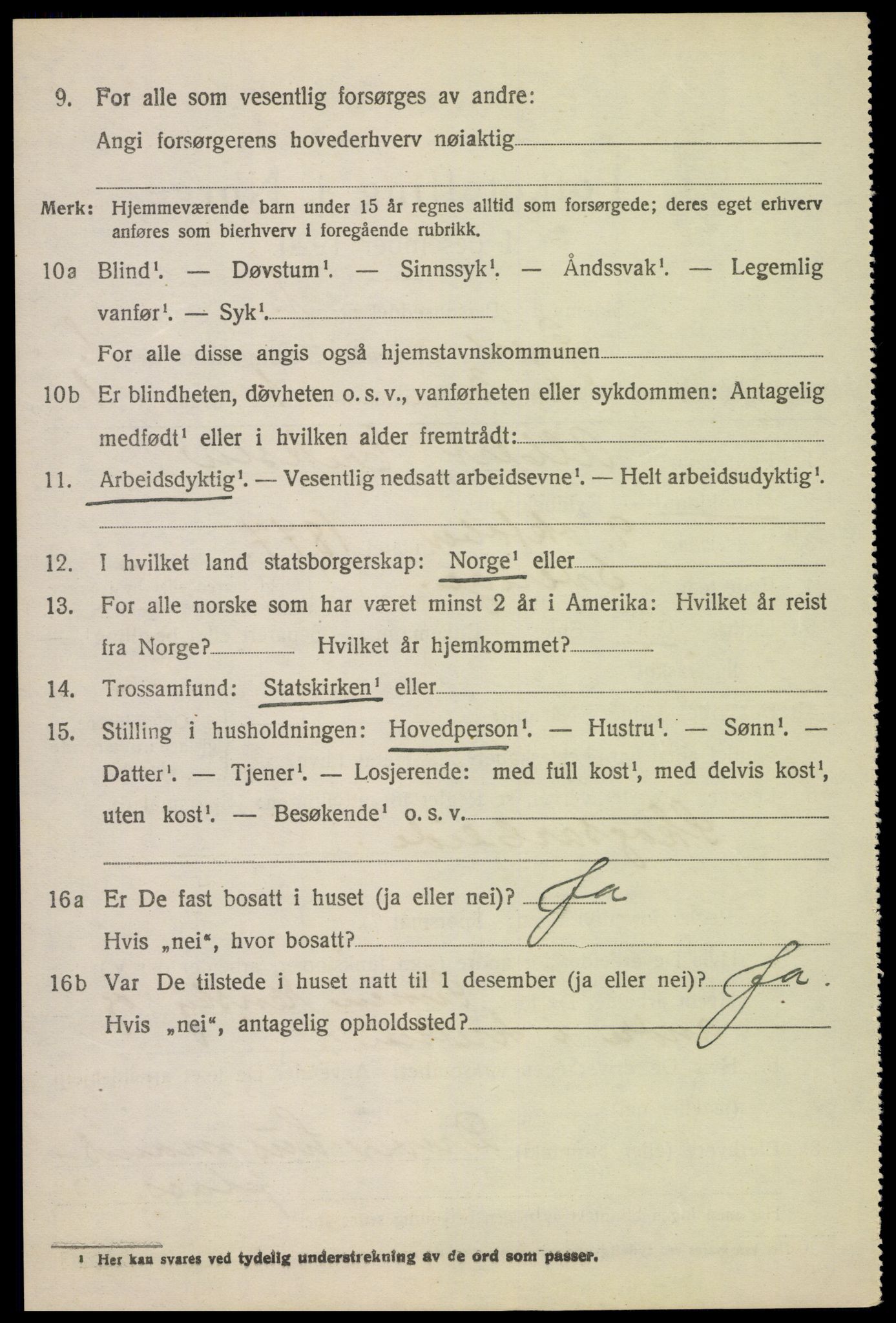 SAH, 1920 census for Øyer, 1920, p. 1228