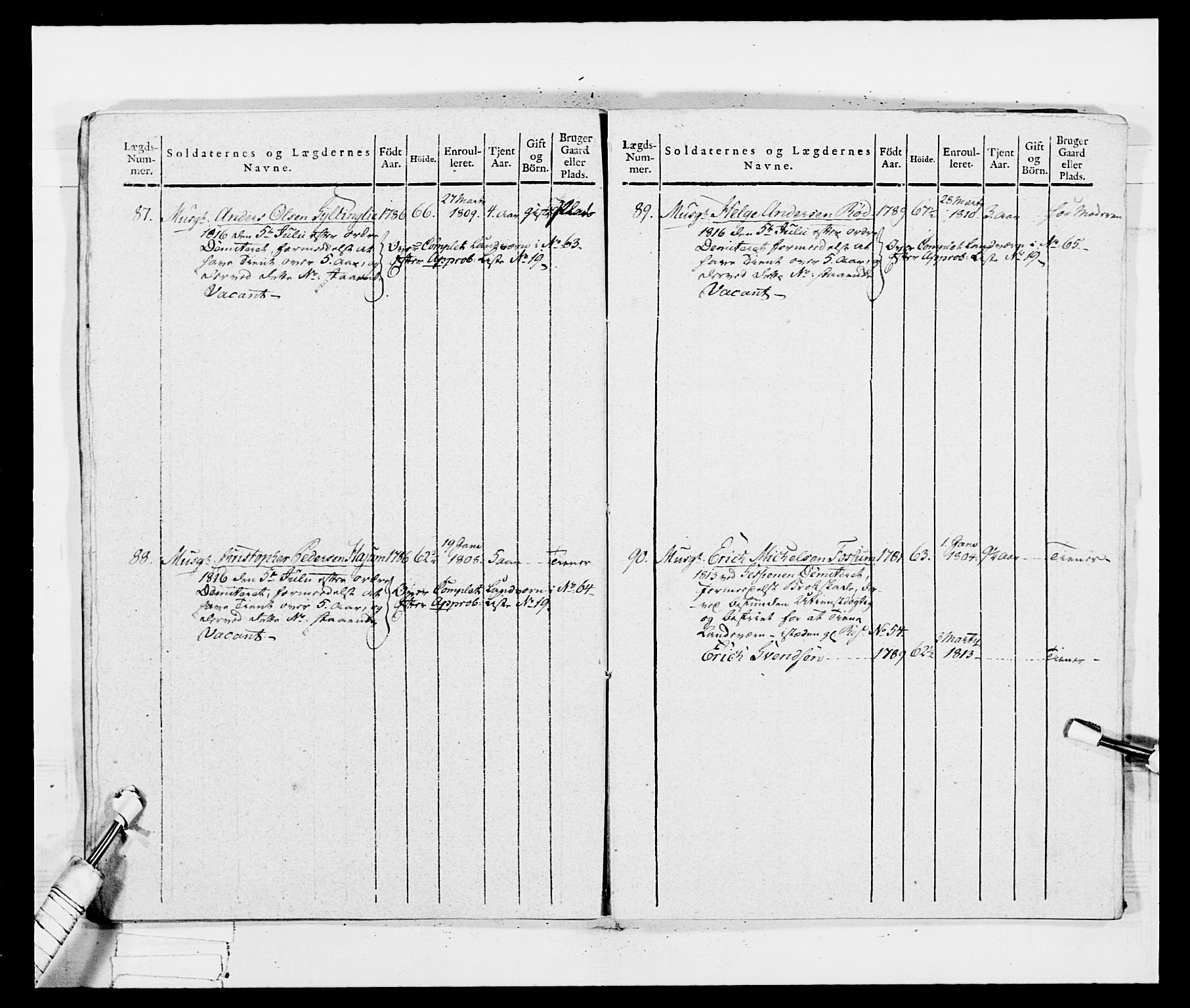 Generalitets- og kommissariatskollegiet, Det kongelige norske kommissariatskollegium, AV/RA-EA-5420/E/Eh/L0035: Nordafjelske gevorbne infanteriregiment, 1812-1813, p. 490