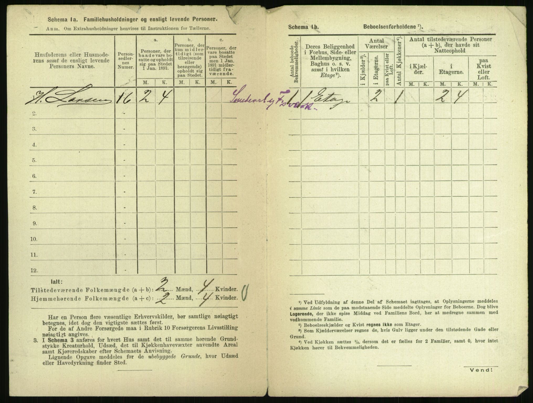 RA, 1891 census for 0707 Larvik, 1891, p. 2268