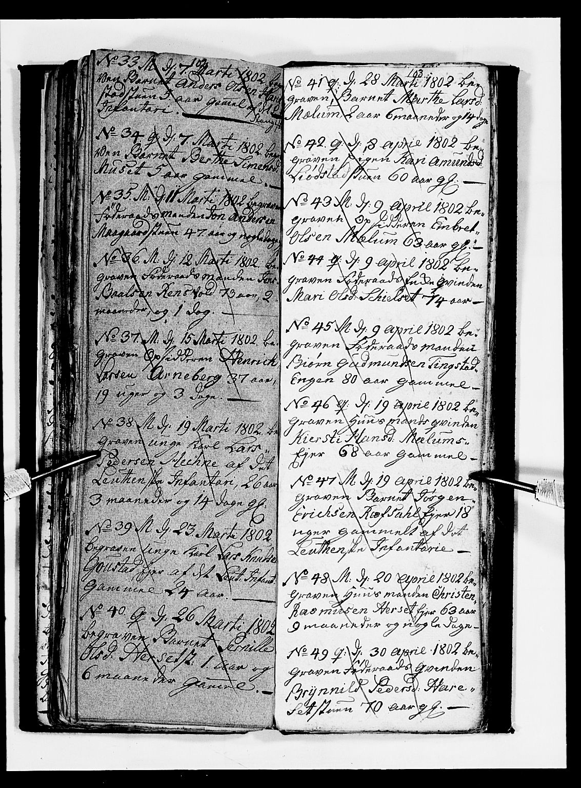 Romedal prestekontor, AV/SAH-PREST-004/L/L0003: Parish register (copy) no. 3, 1801-1806, p. 102-103