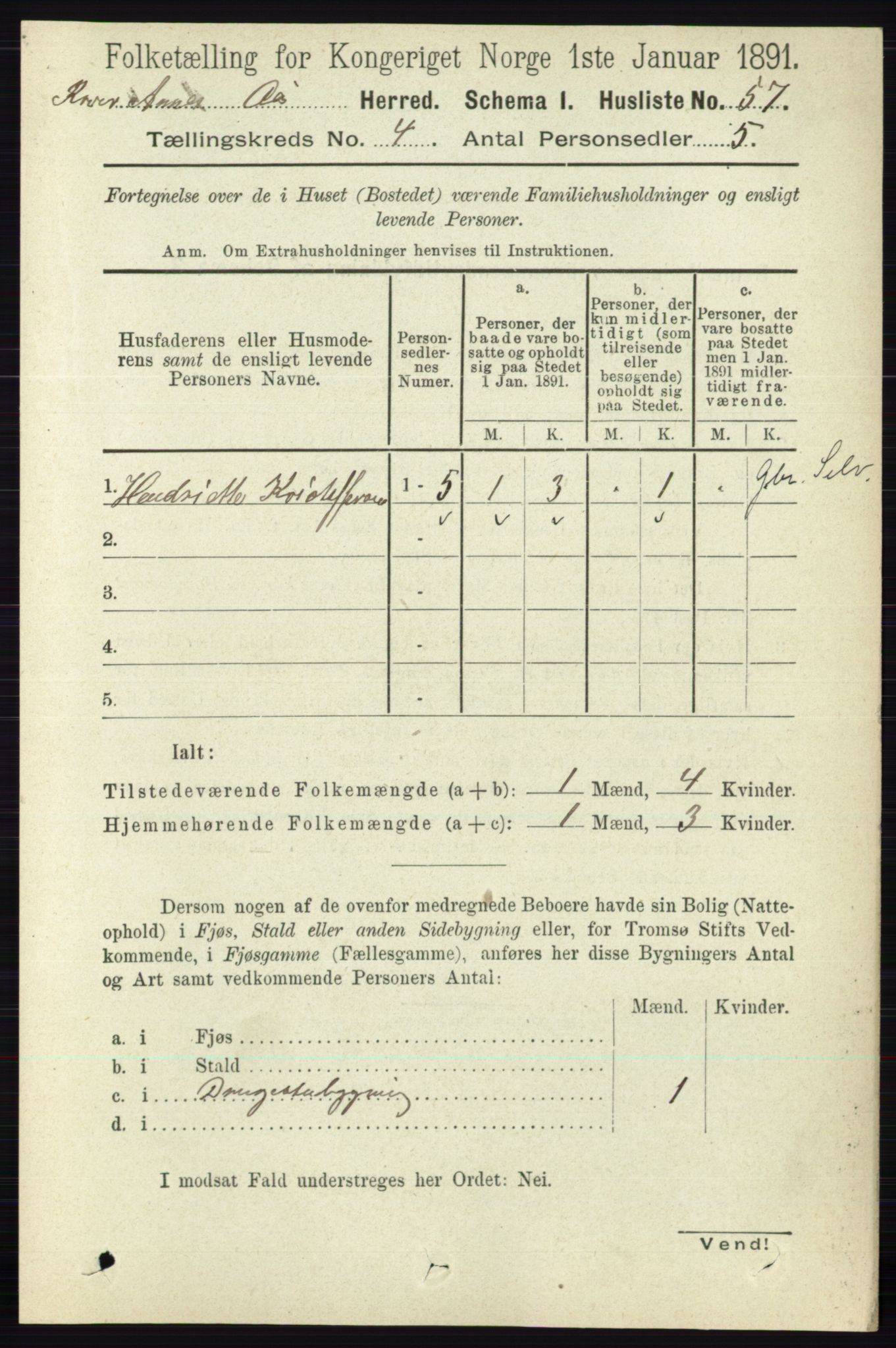 RA, 1891 census for 0214 Ås, 1891, p. 3039