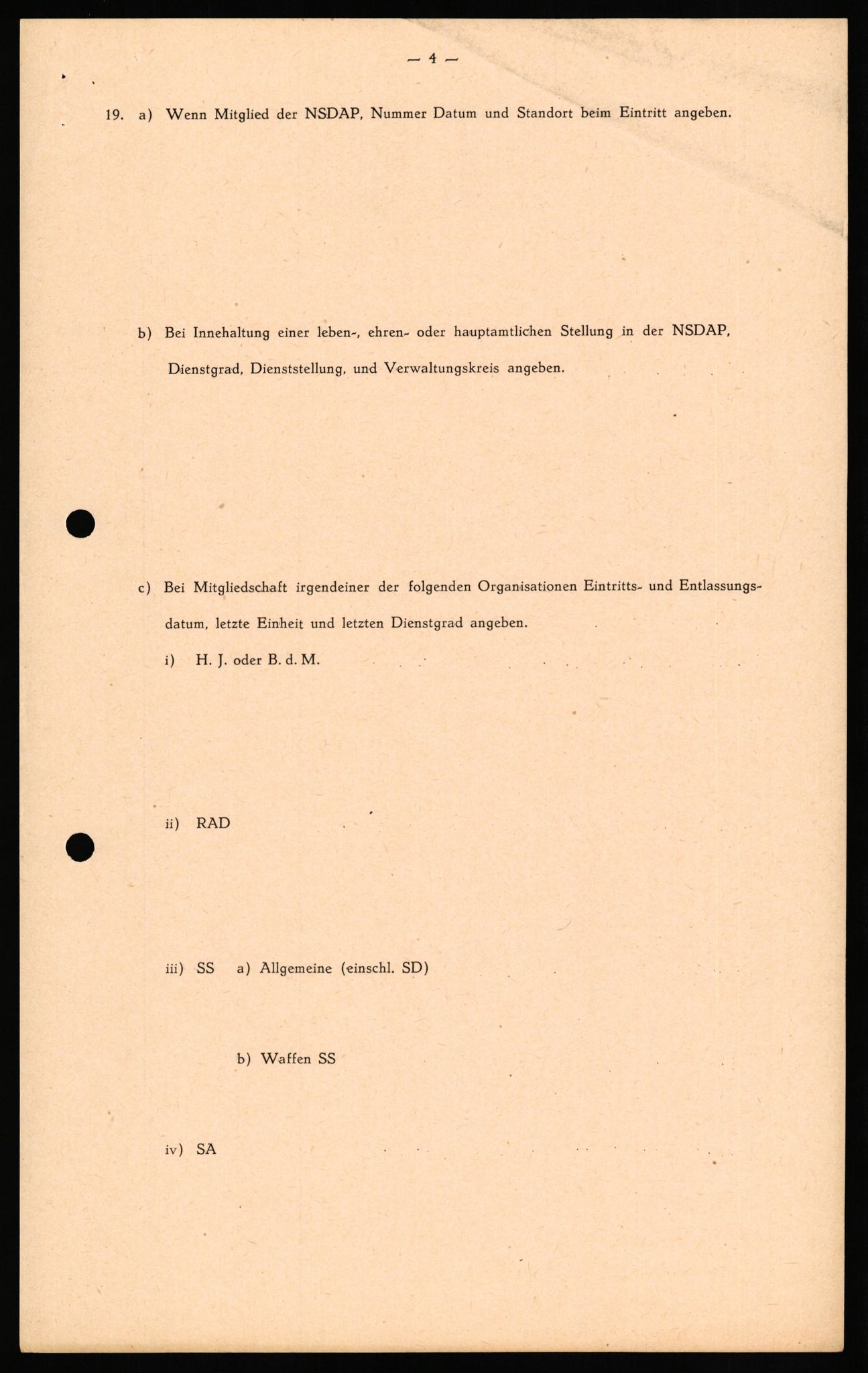 Forsvaret, Forsvarets overkommando II, AV/RA-RAFA-3915/D/Db/L0027: CI Questionaires. Tyske okkupasjonsstyrker i Norge. Tyskere., 1945-1946, p. 30