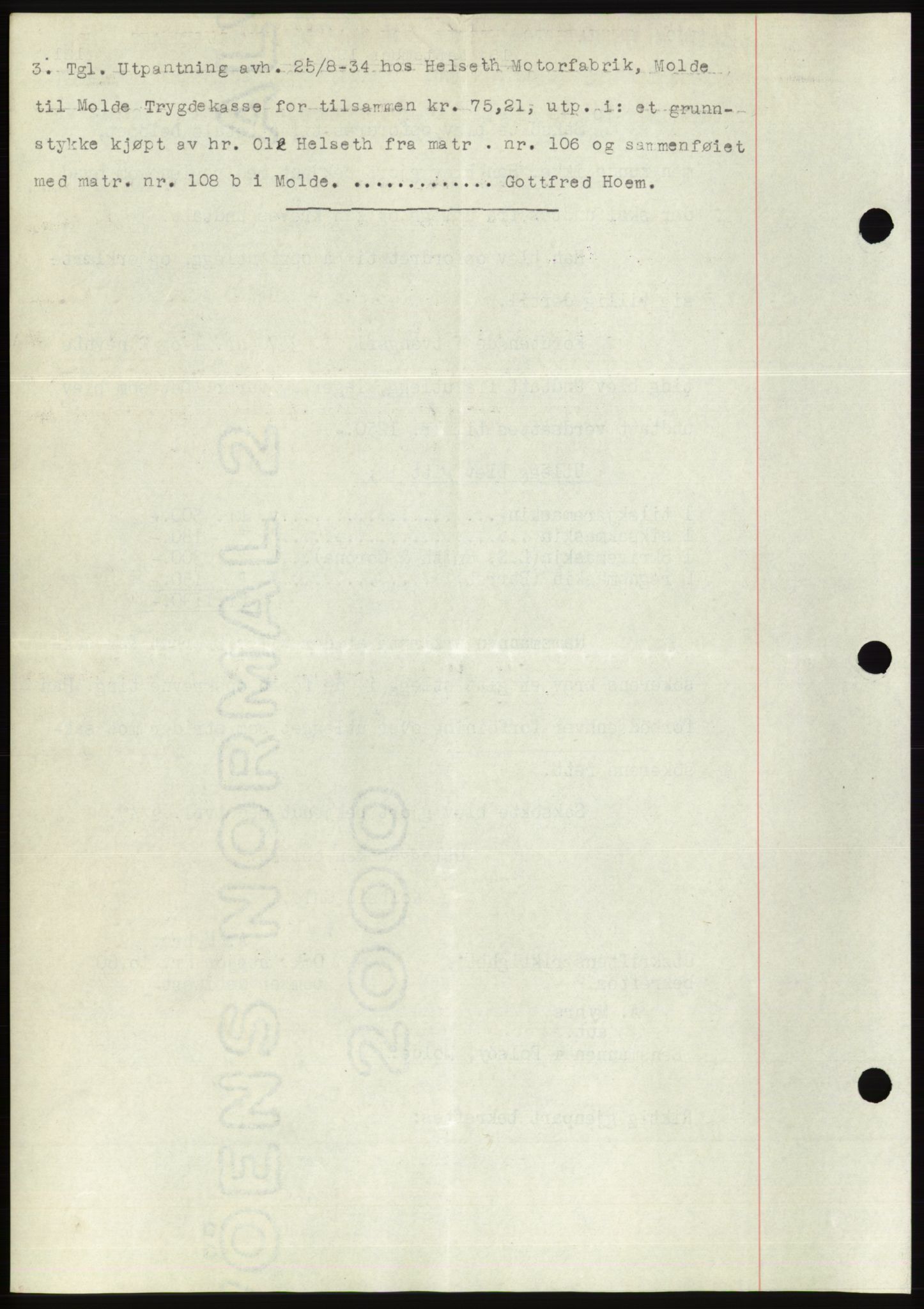 Molde byfogd, AV/SAT-A-0025/2/2C/L0012: Mortgage book no. 12, 1932-1935, Deed date: 15.09.1934