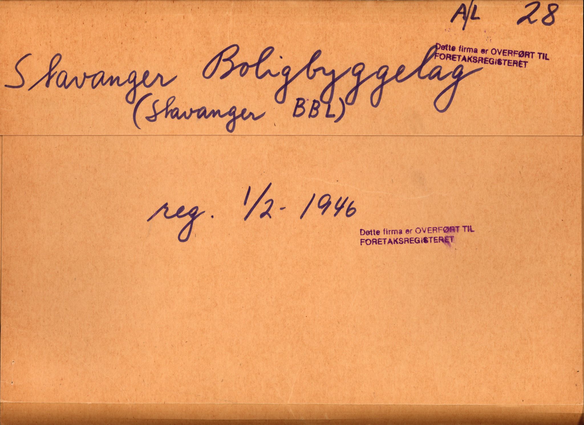 Stavanger byfogd, AV/SAST-A-101408/002/J/Jd/Jde/L0144: Registreringsmeldinger og bilag. Andelslag, 28-57, 1891-1987