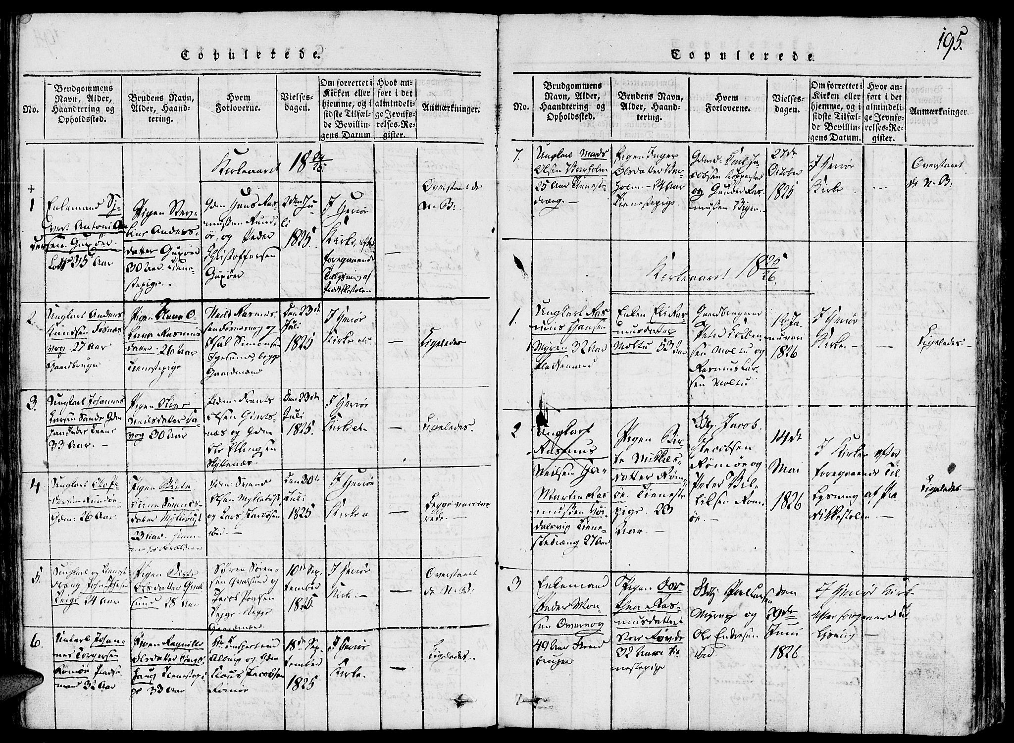 Ministerialprotokoller, klokkerbøker og fødselsregistre - Møre og Romsdal, AV/SAT-A-1454/507/L0069: Parish register (official) no. 507A04, 1816-1841, p. 195