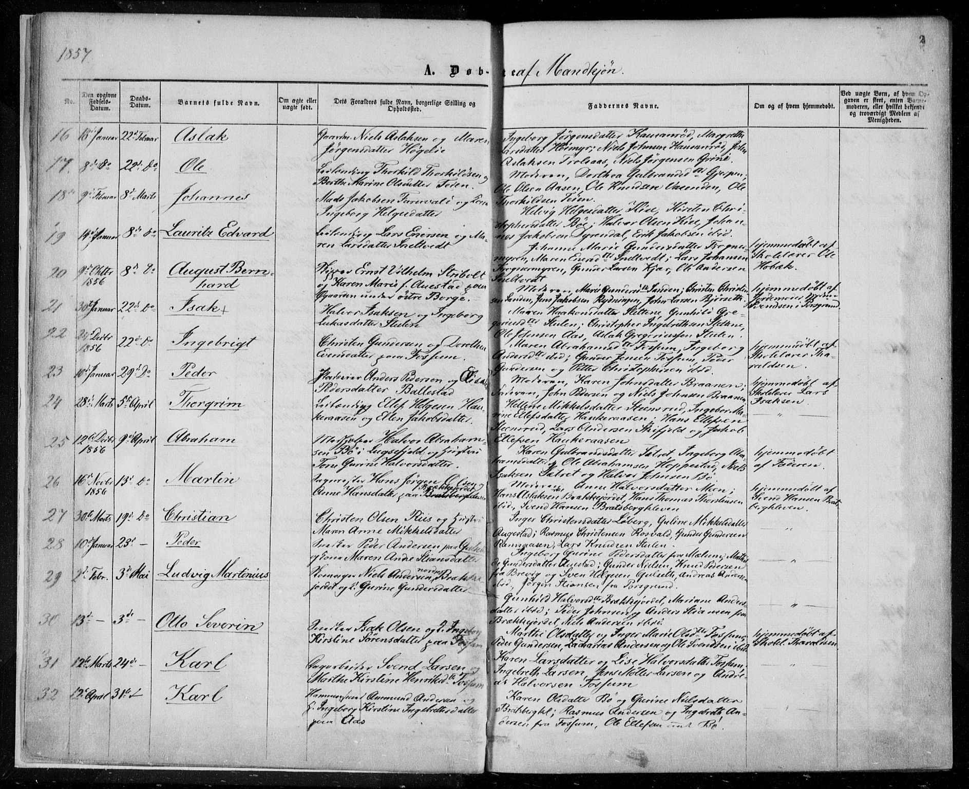 Gjerpen kirkebøker, SAKO/A-265/F/Fa/L0008a: Parish register (official) no. I 8A, 1857-1871, p. 2