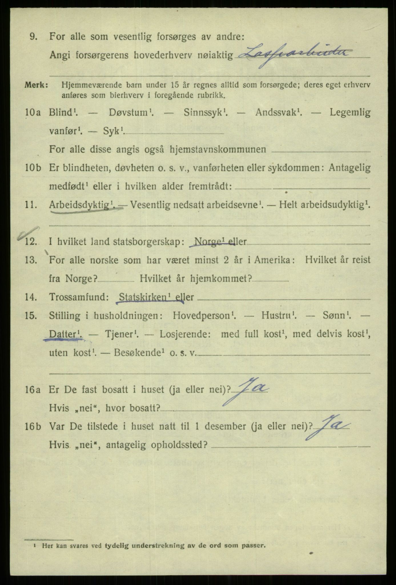 SAB, 1920 census for Bergen, 1920, p. 166793