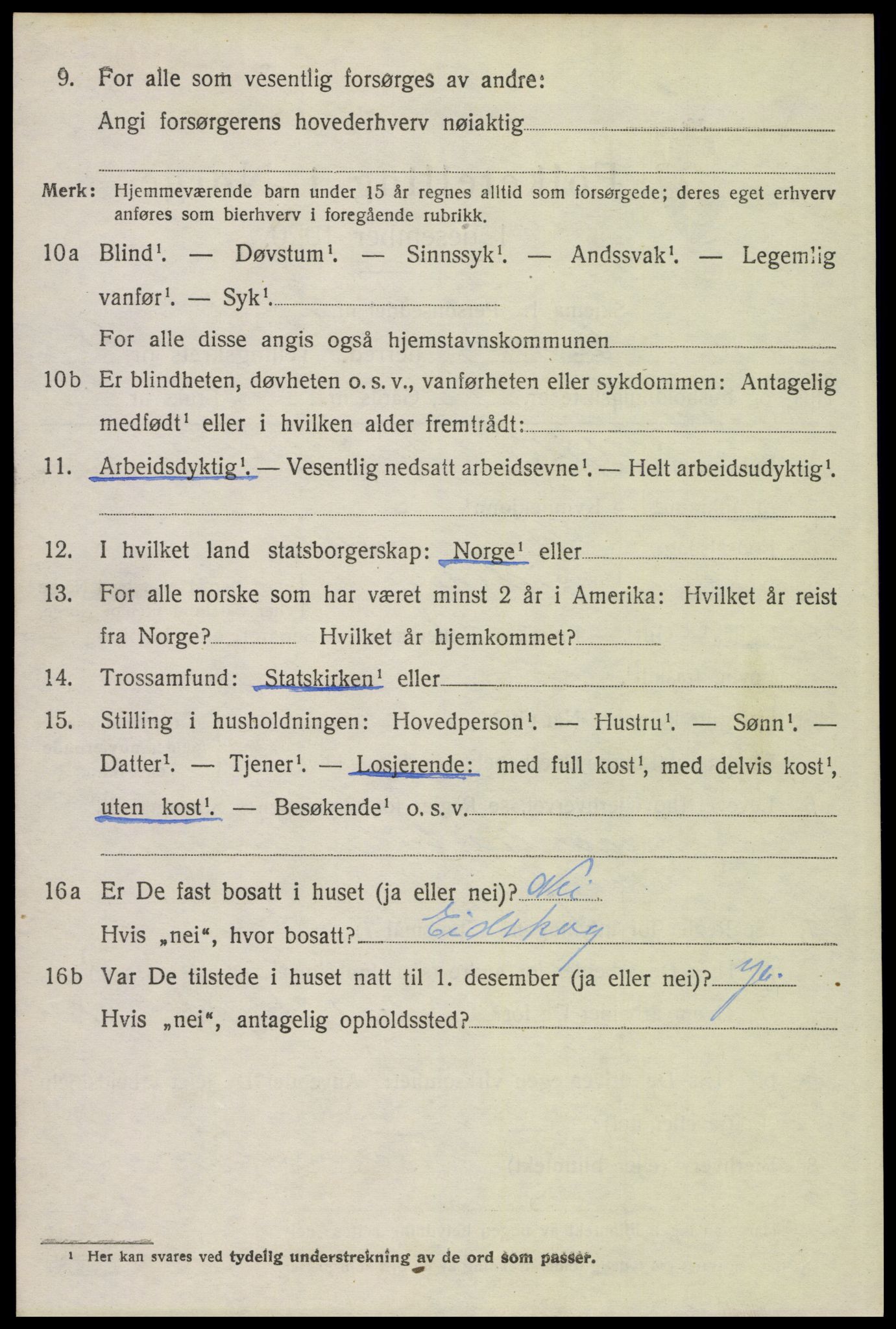 SAH, 1920 census for Eidskog, 1920, p. 2770