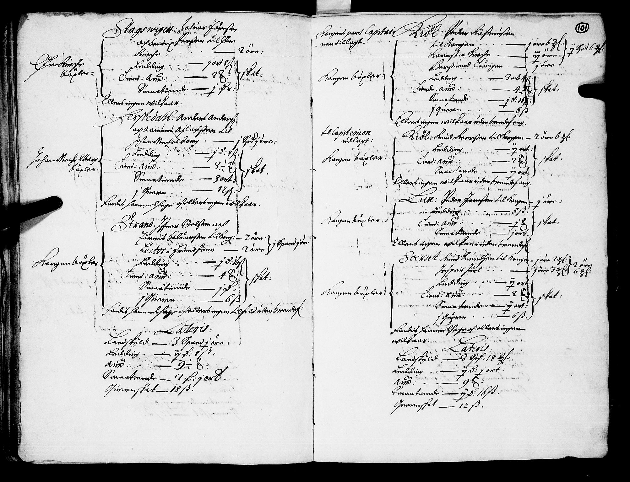 Rentekammeret inntil 1814, Realistisk ordnet avdeling, RA/EA-4070/N/Nb/Nba/L0047: Nordmøre len, 1667, p. 100b-101a