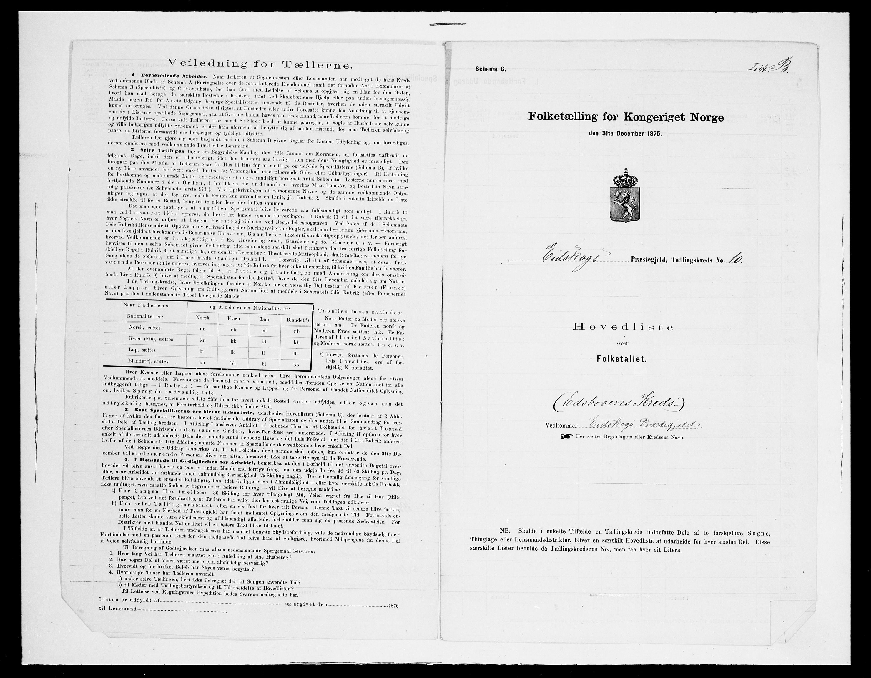 SAH, 1875 census for 0420P Eidskog, 1875, p. 56