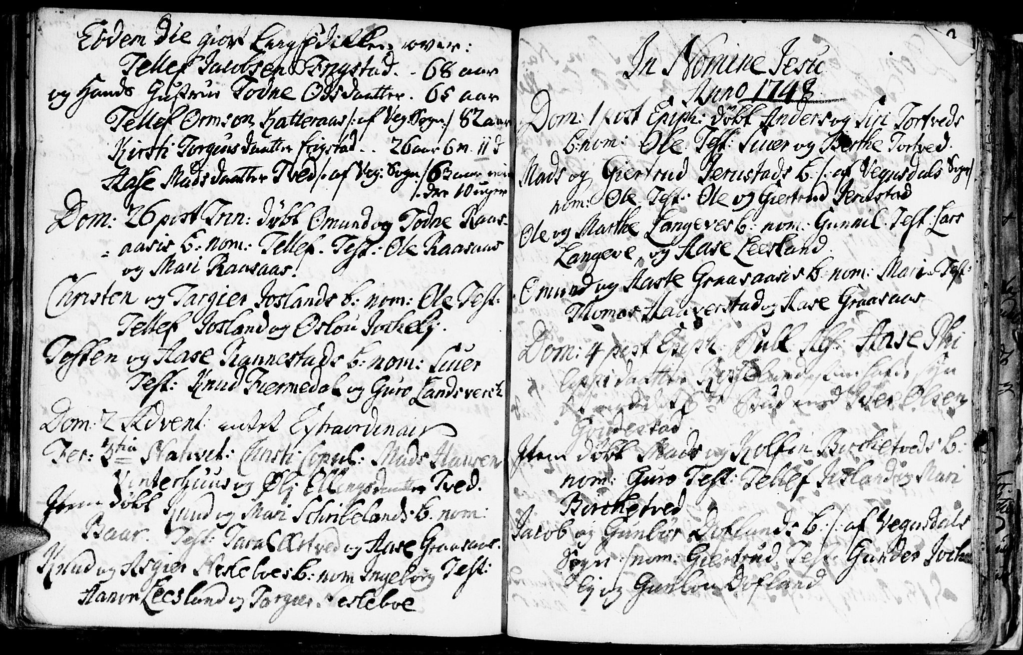 Evje sokneprestkontor, AV/SAK-1111-0008/F/Fa/Fac/L0001: Parish register (official) no. A 1, 1705-1764, p. 253-254