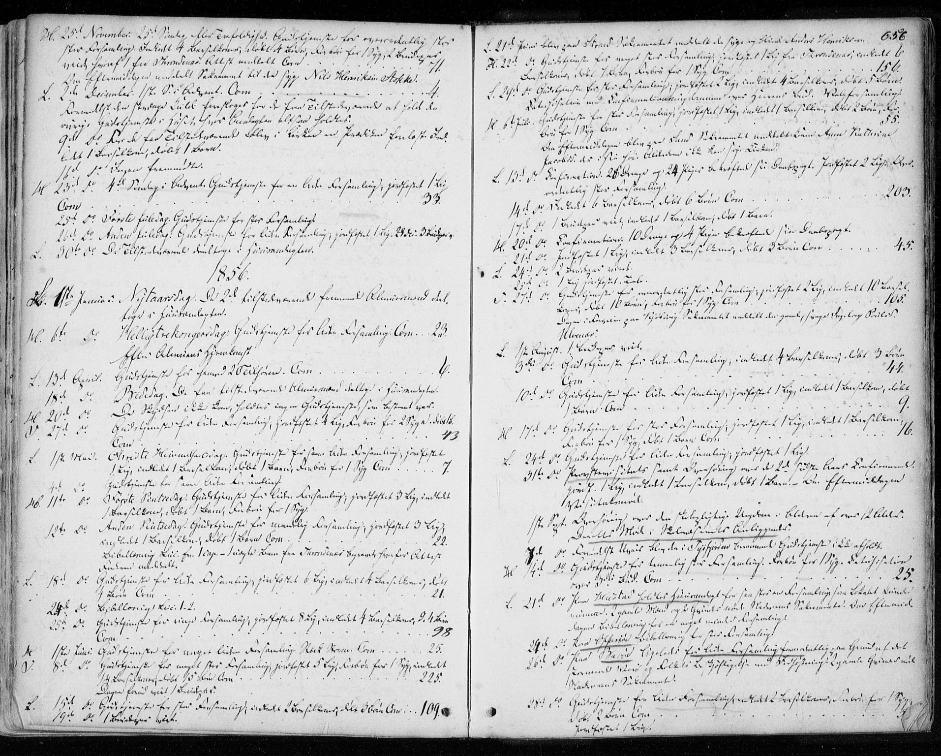 Ministerialprotokoller, klokkerbøker og fødselsregistre - Nordland, AV/SAT-A-1459/872/L1033: Parish register (official) no. 872A08, 1840-1863, p. 656