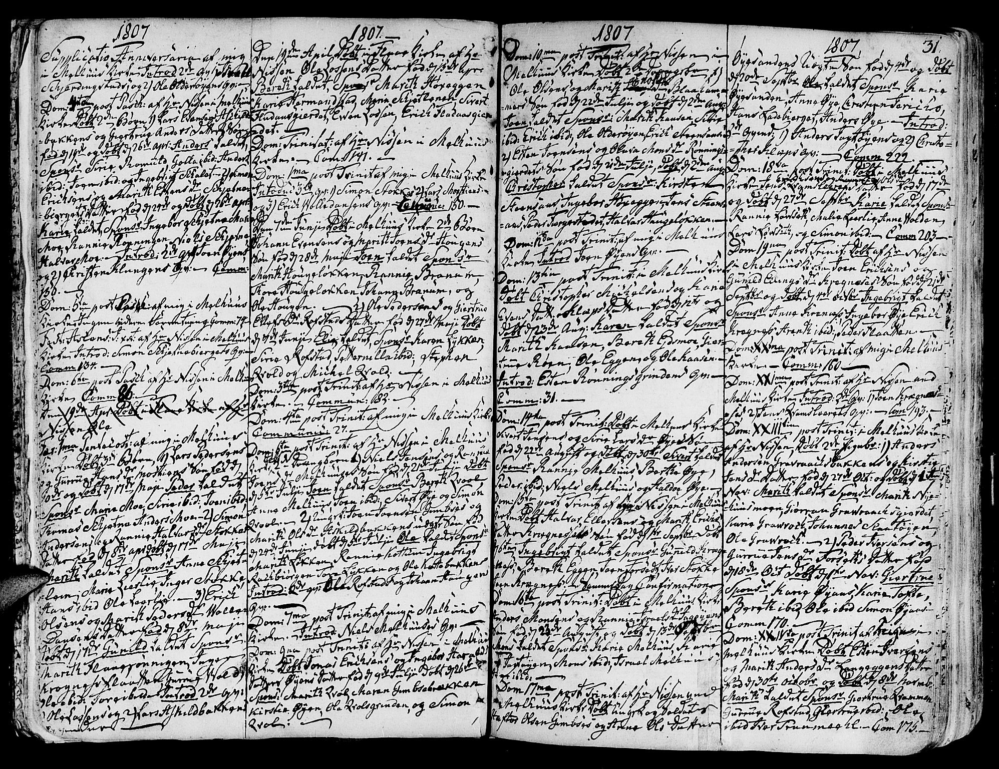 Ministerialprotokoller, klokkerbøker og fødselsregistre - Sør-Trøndelag, SAT/A-1456/691/L1061: Parish register (official) no. 691A02 /1, 1768-1815, p. 31
