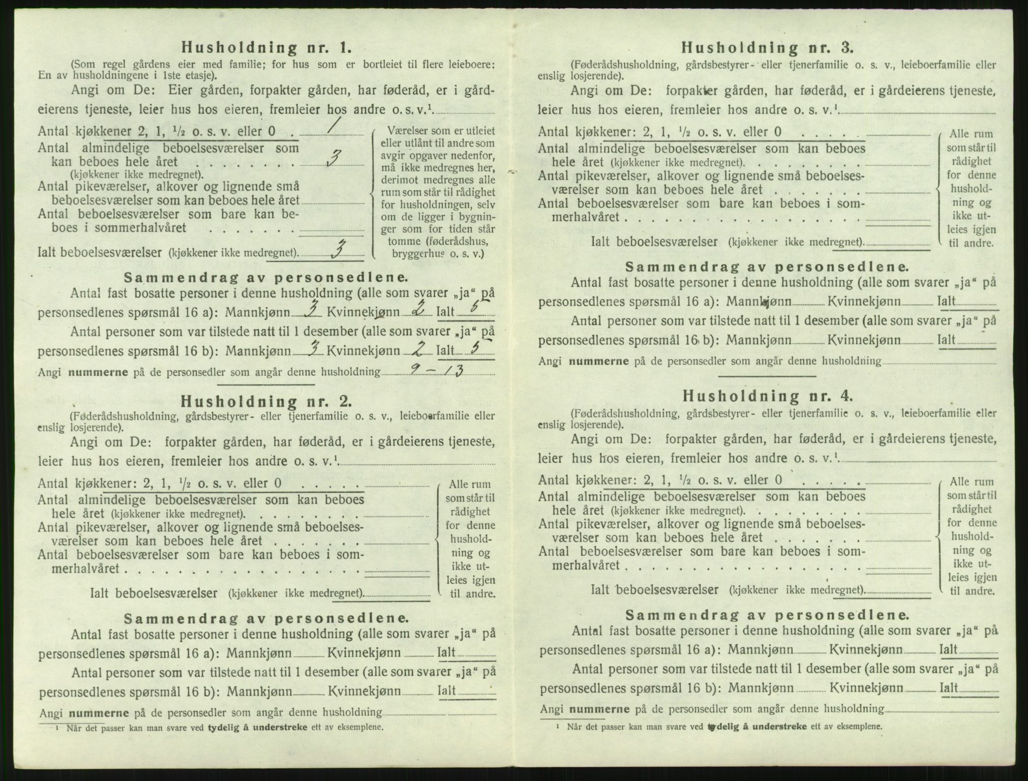 SAST, 1920 census for Stangaland, 1920, p. 34