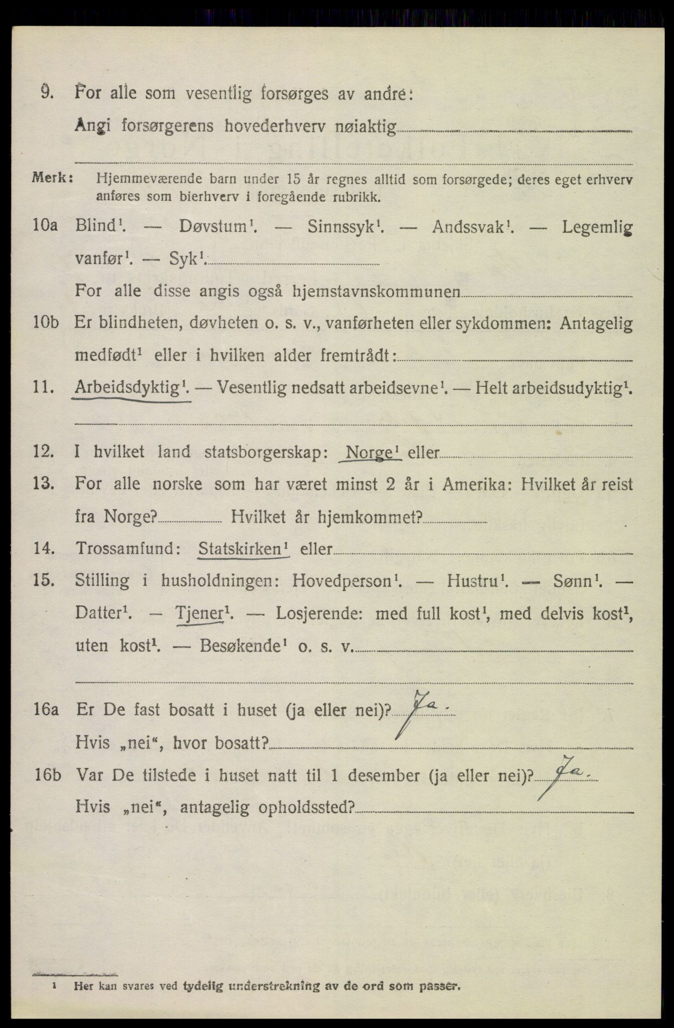 SAH, 1920 census for Vang (Hedmark), 1920, p. 16034