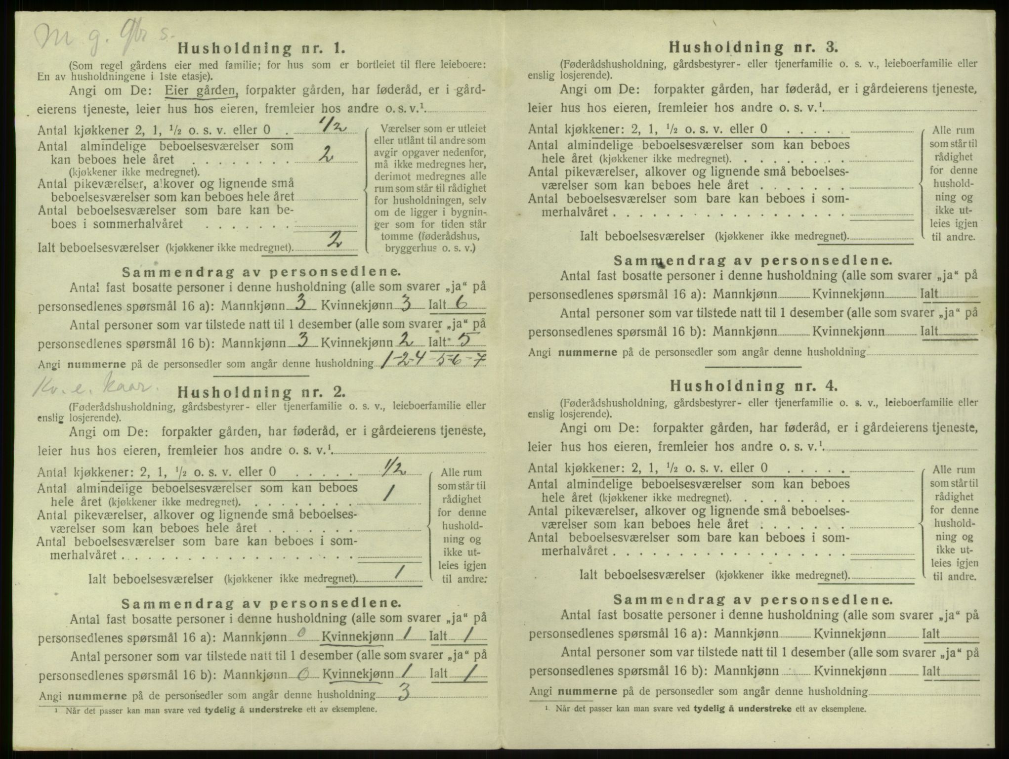 SAB, 1920 census for Alversund, 1920, p. 280