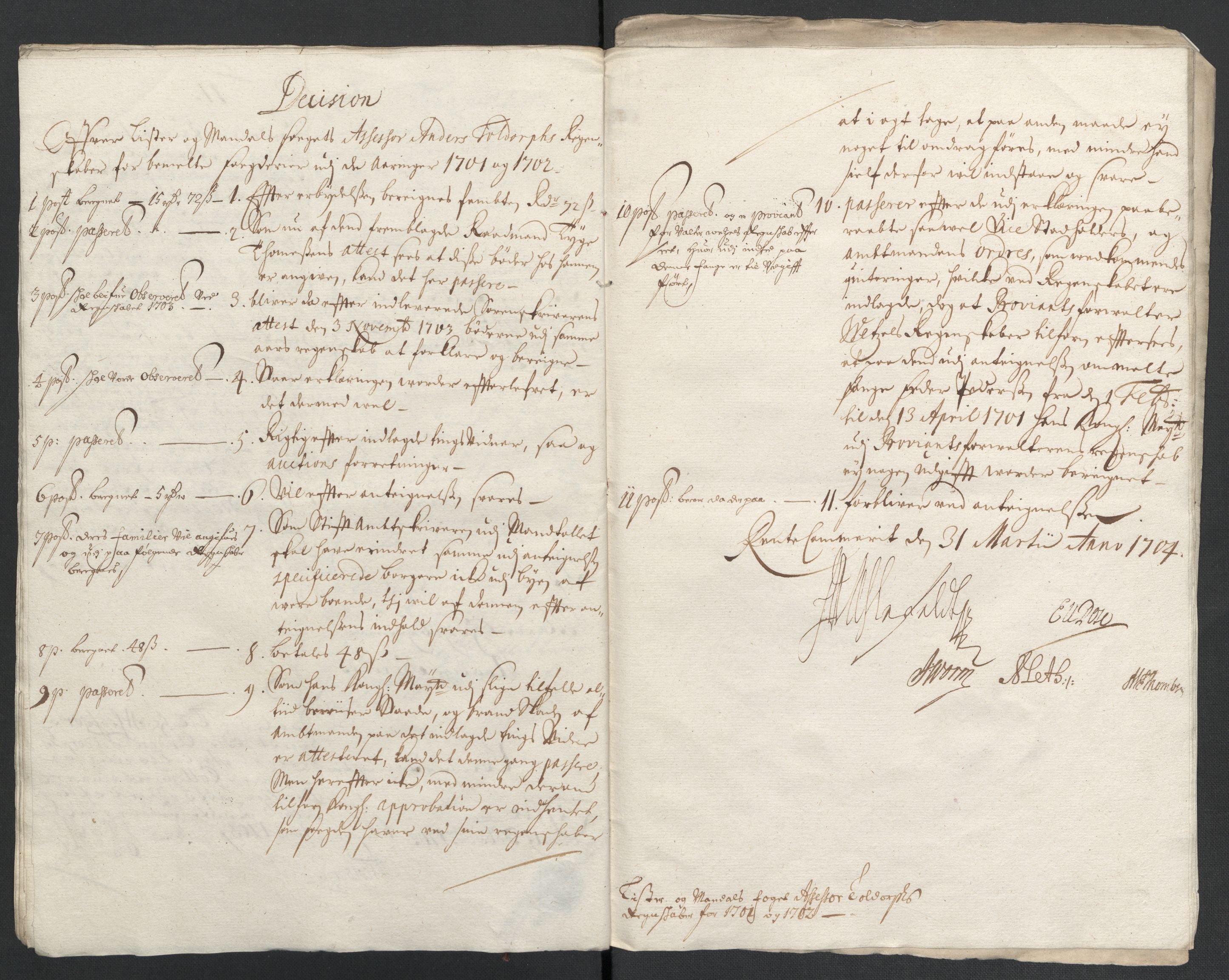 Rentekammeret inntil 1814, Reviderte regnskaper, Fogderegnskap, AV/RA-EA-4092/R43/L2549: Fogderegnskap Lista og Mandal, 1701-1702, p. 371