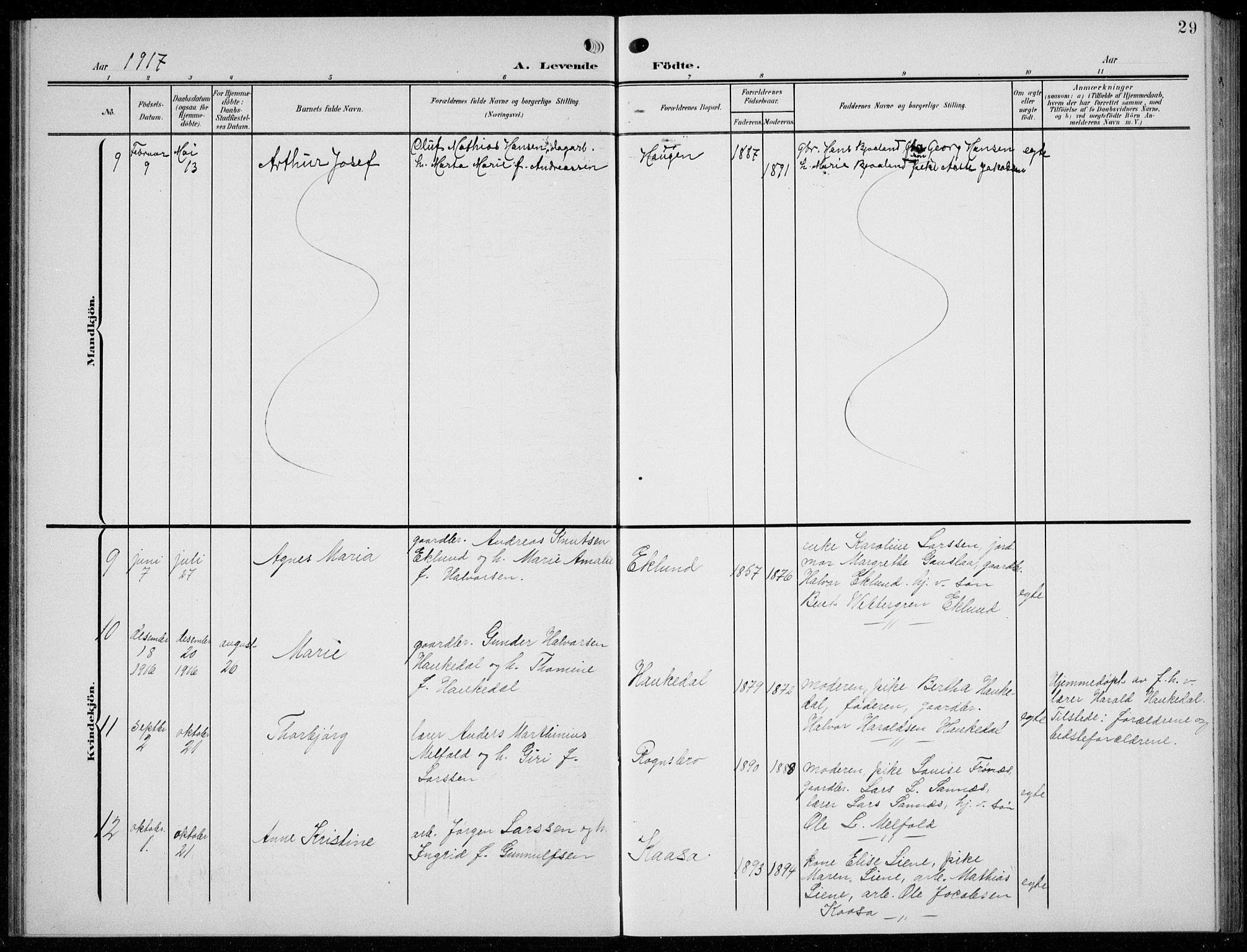 Solum kirkebøker, AV/SAKO-A-306/G/Gc/L0002: Parish register (copy) no. III 2, 1902-1934, p. 29