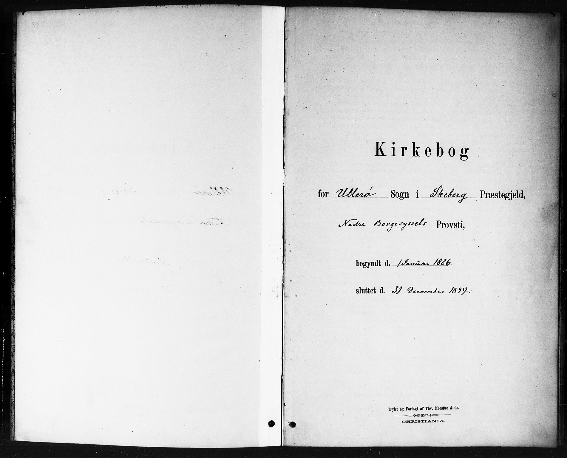 Skjeberg prestekontor Kirkebøker, SAO/A-10923/F/Fb/L0001: Parish register (official) no. II 1, 1886-1894