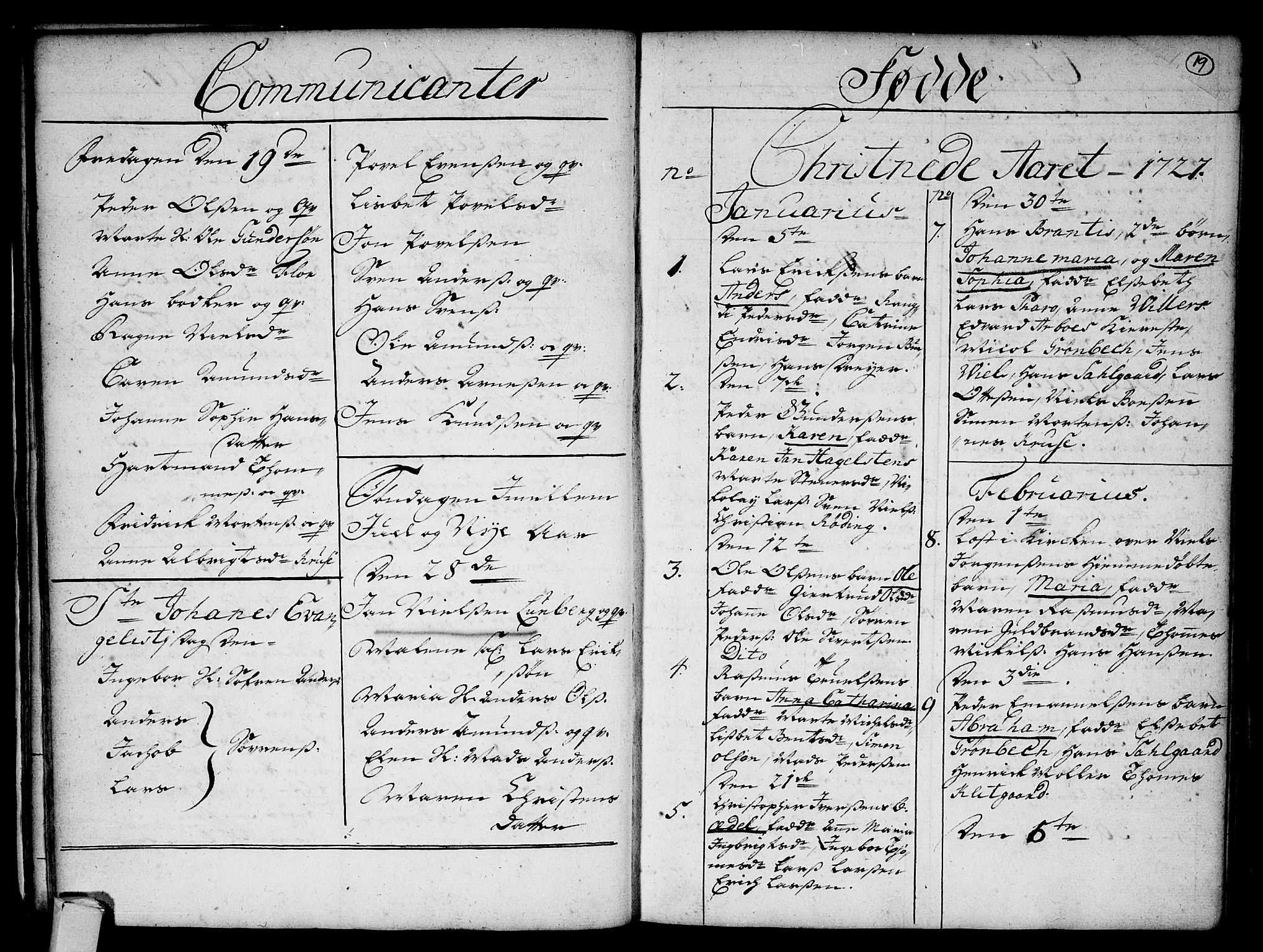 Strømsø kirkebøker, SAKO/A-246/F/Fa/L0003: Parish register (official) no. I 3, 1727-1731, p. 19