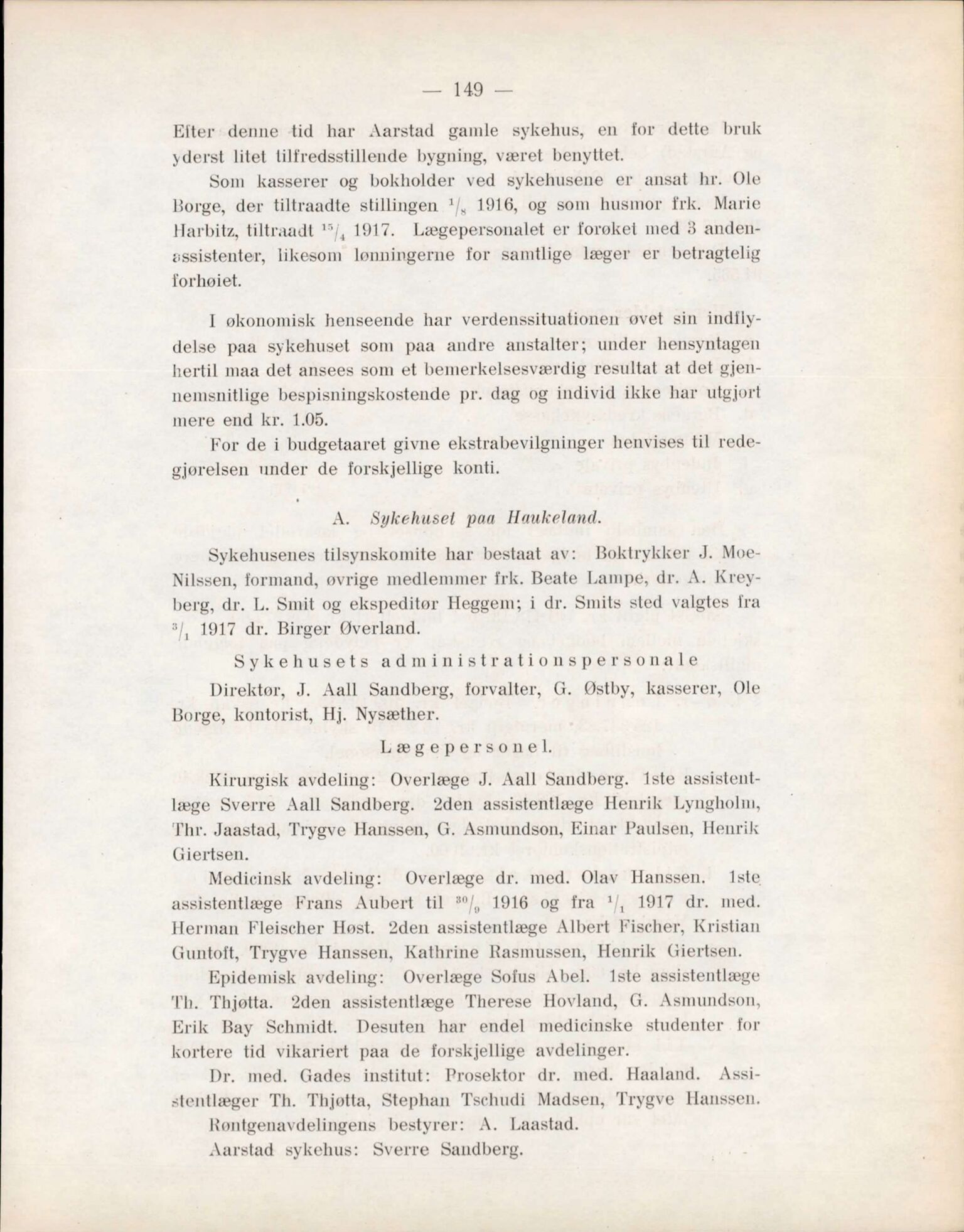 Haukeland Sykehus, Direktøren, BBA/A-2050.04/Æa/L0002: Årsberetninger 1914-1921, 1914-1921, p. 51