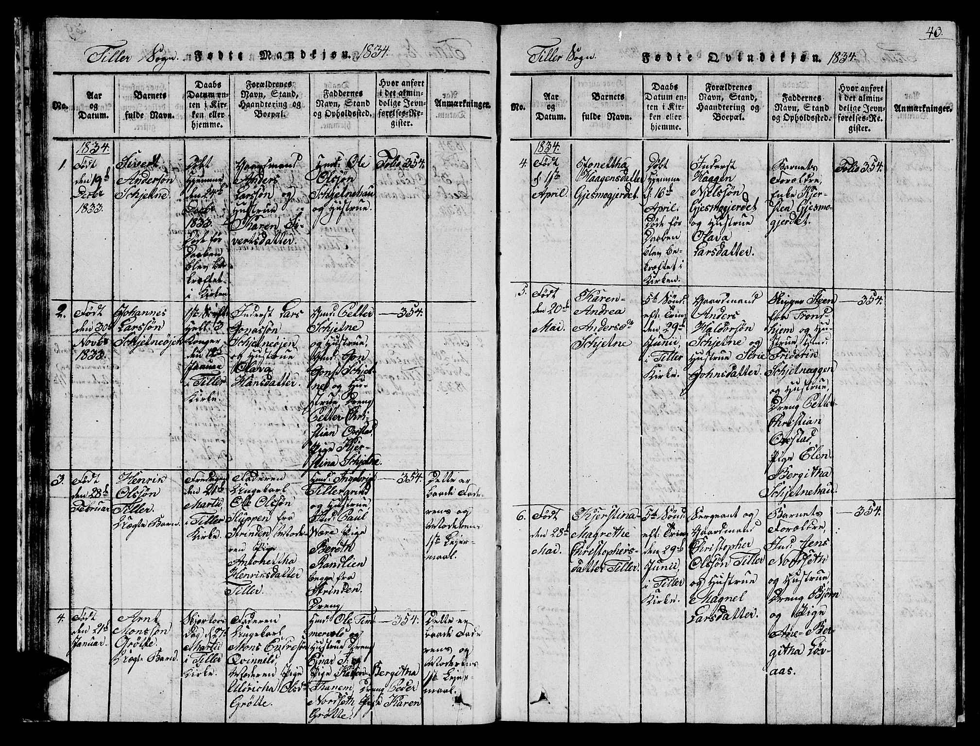 Ministerialprotokoller, klokkerbøker og fødselsregistre - Sør-Trøndelag, SAT/A-1456/621/L0458: Parish register (copy) no. 621C01, 1816-1865, p. 40