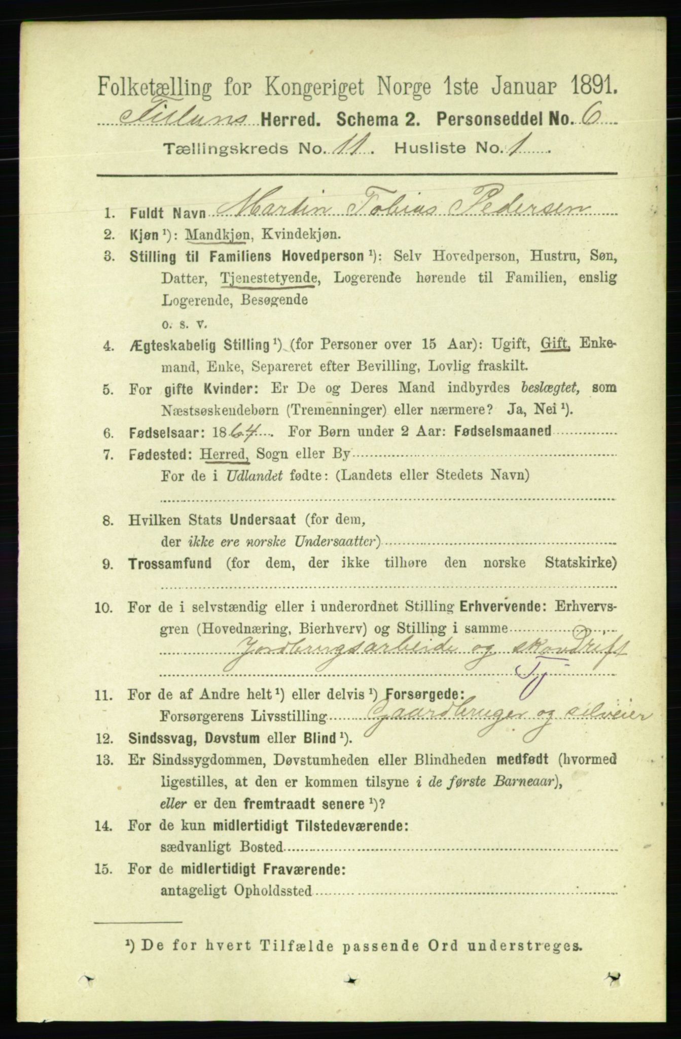 RA, 1891 census for 1616 Fillan, 1891, p. 2783