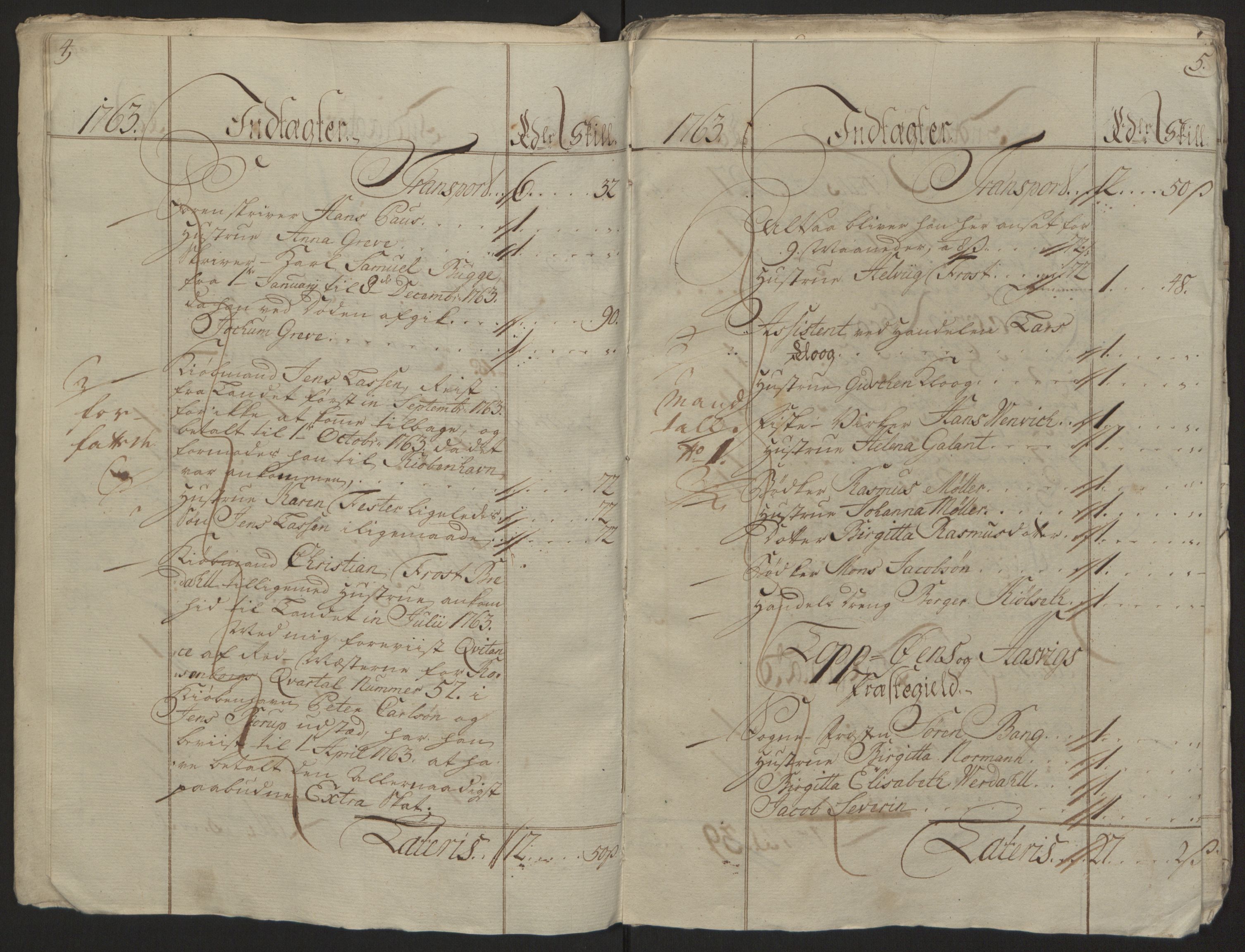 Rentekammeret inntil 1814, Reviderte regnskaper, Fogderegnskap, AV/RA-EA-4092/R69/L4910: Ekstraskatten  Finnmark/Vardøhus, 1762-1772, p. 43