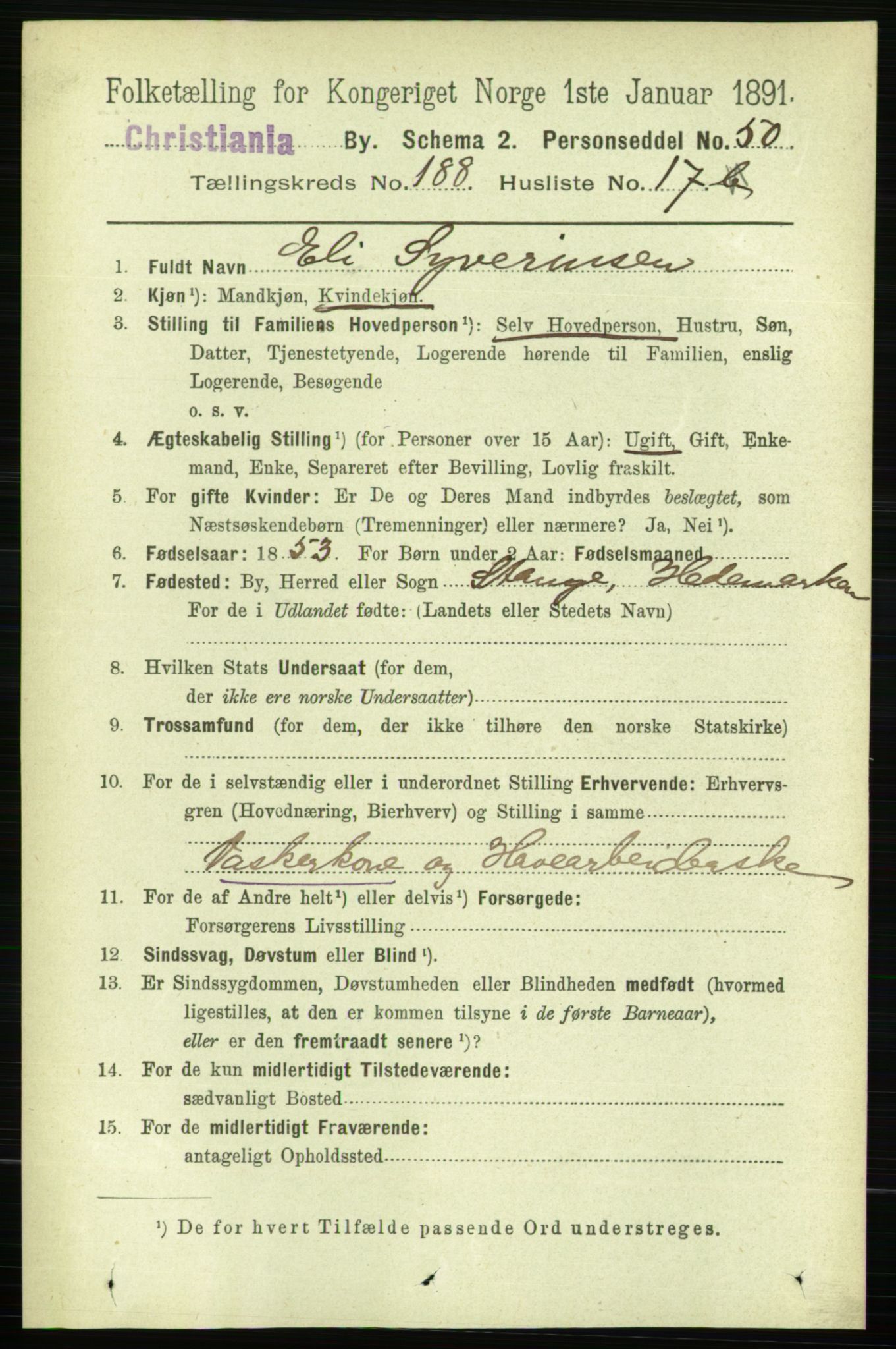 RA, 1891 census for 0301 Kristiania, 1891, p. 112882