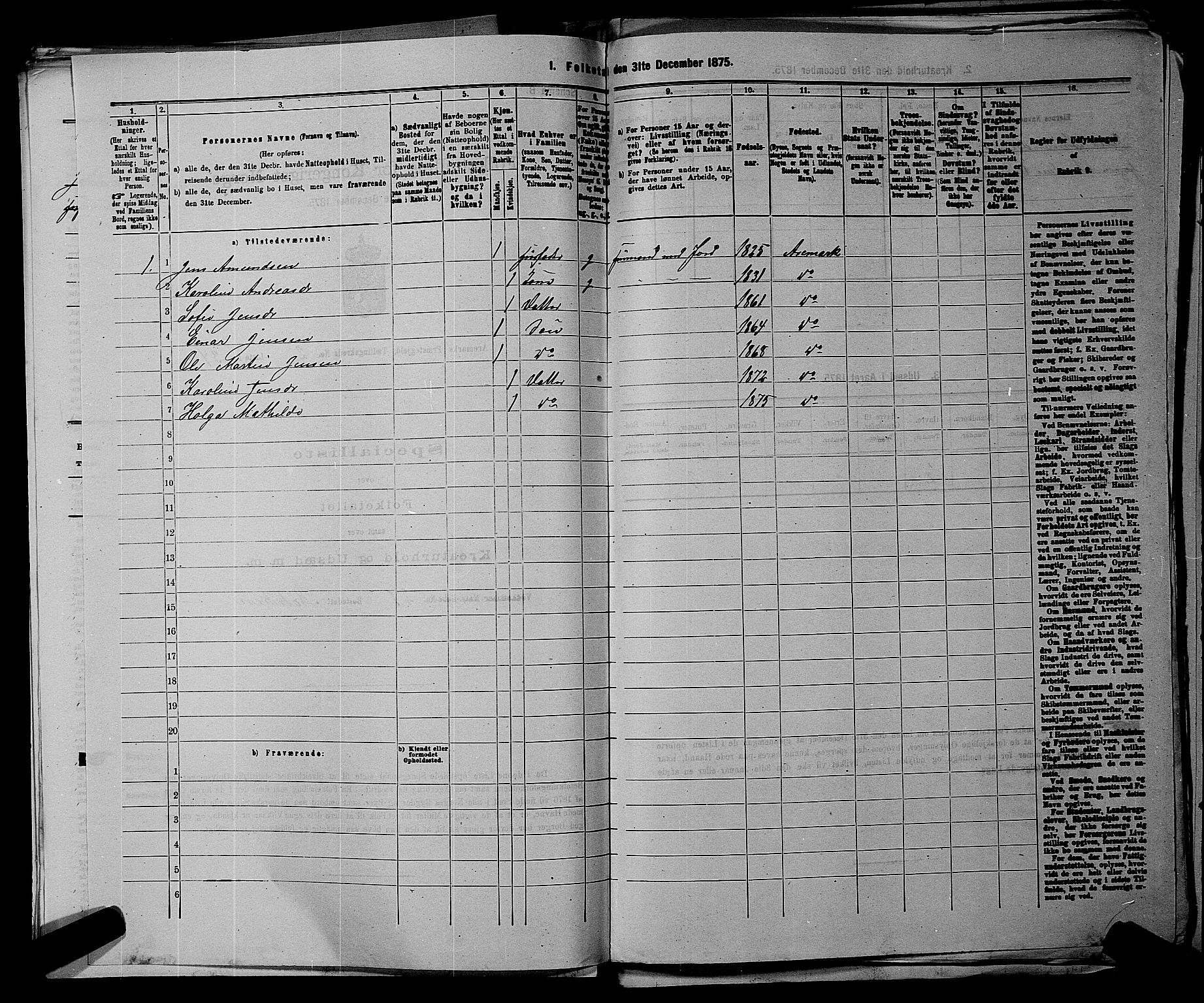 RA, 1875 census for 0118P Aremark, 1875, p. 256