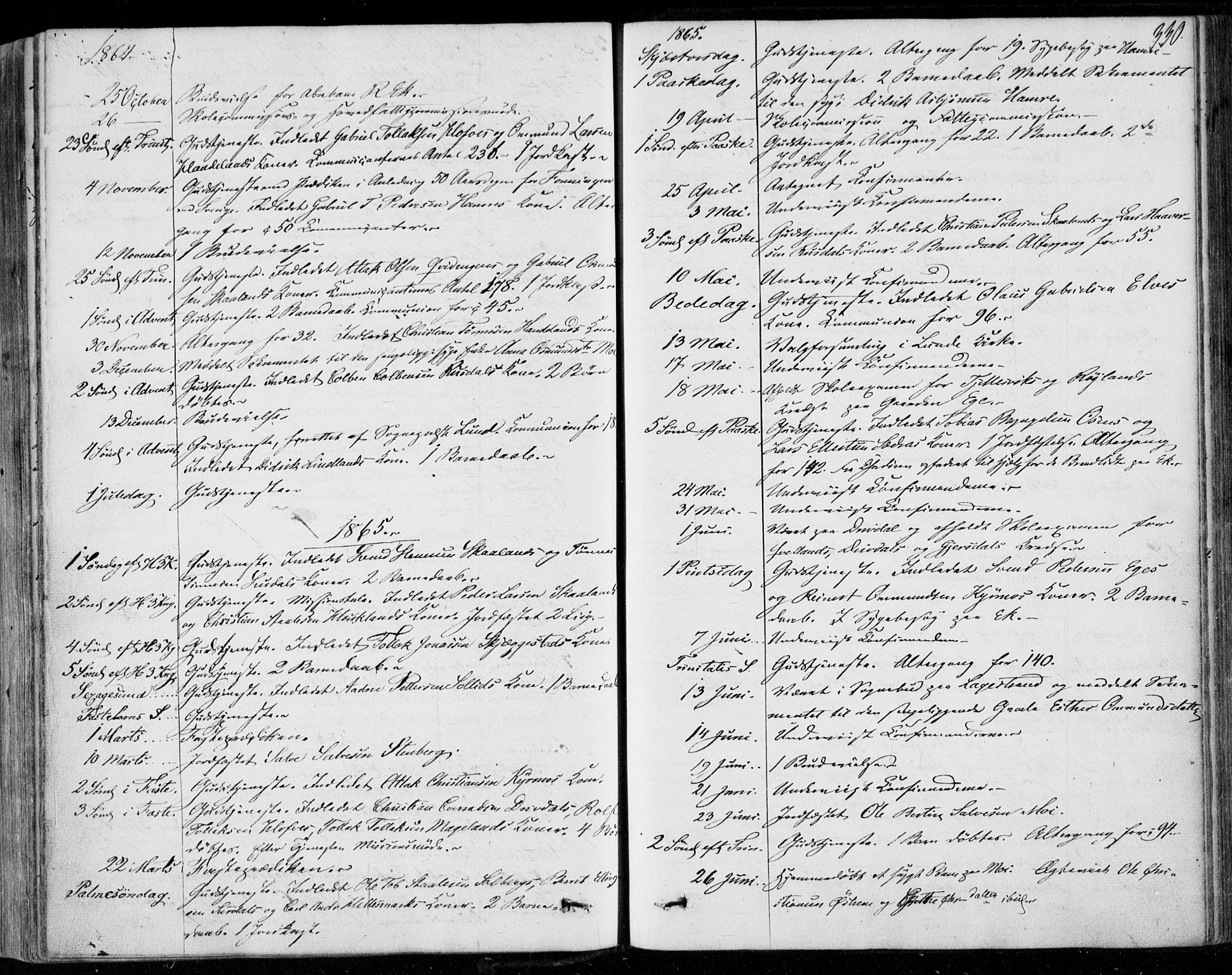 Lund sokneprestkontor, AV/SAST-A-101809/S06/L0009: Parish register (official) no. A 8, 1853-1877, p. 330