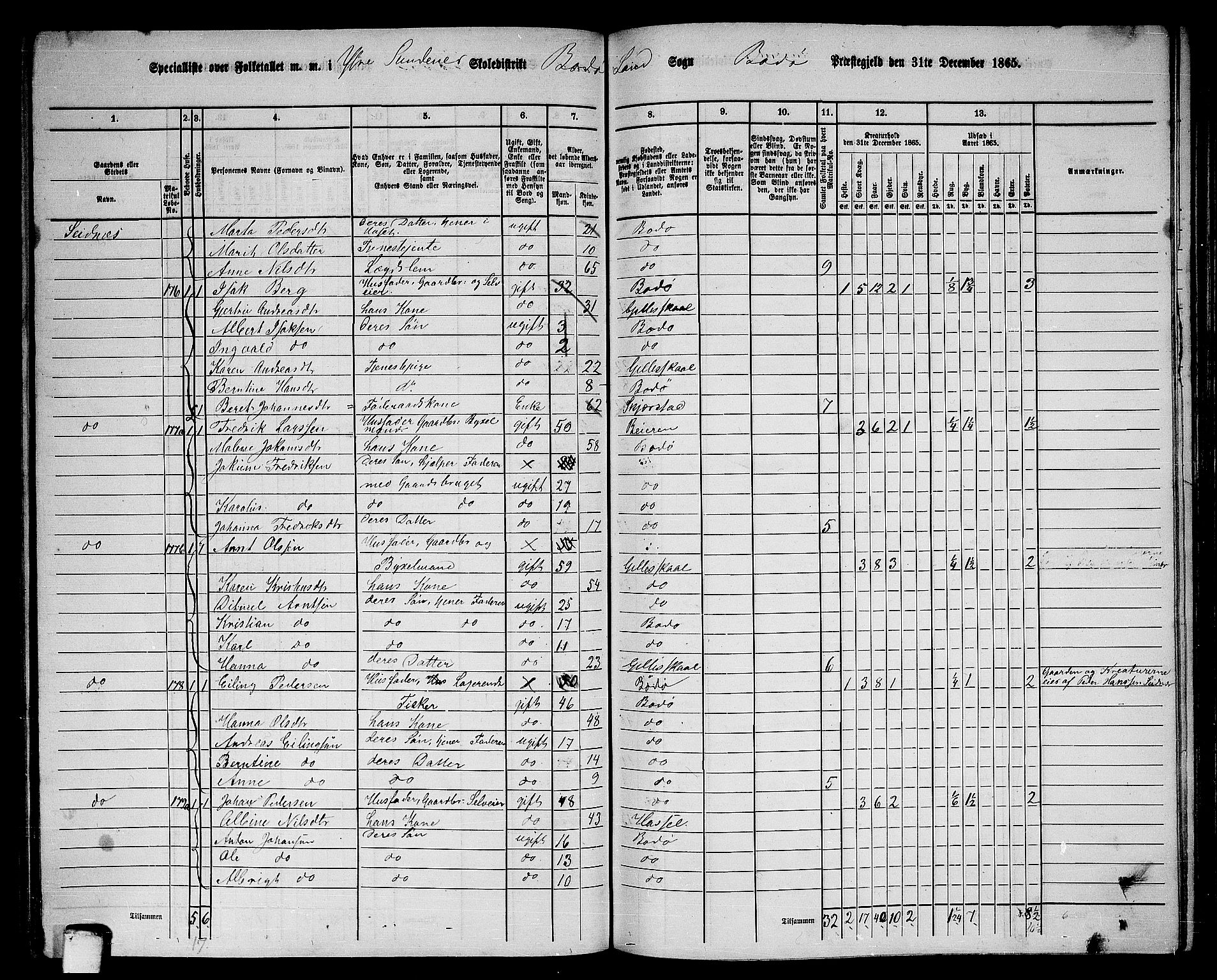 RA, 1865 census for Bodø/Bodø, 1865, p. 97