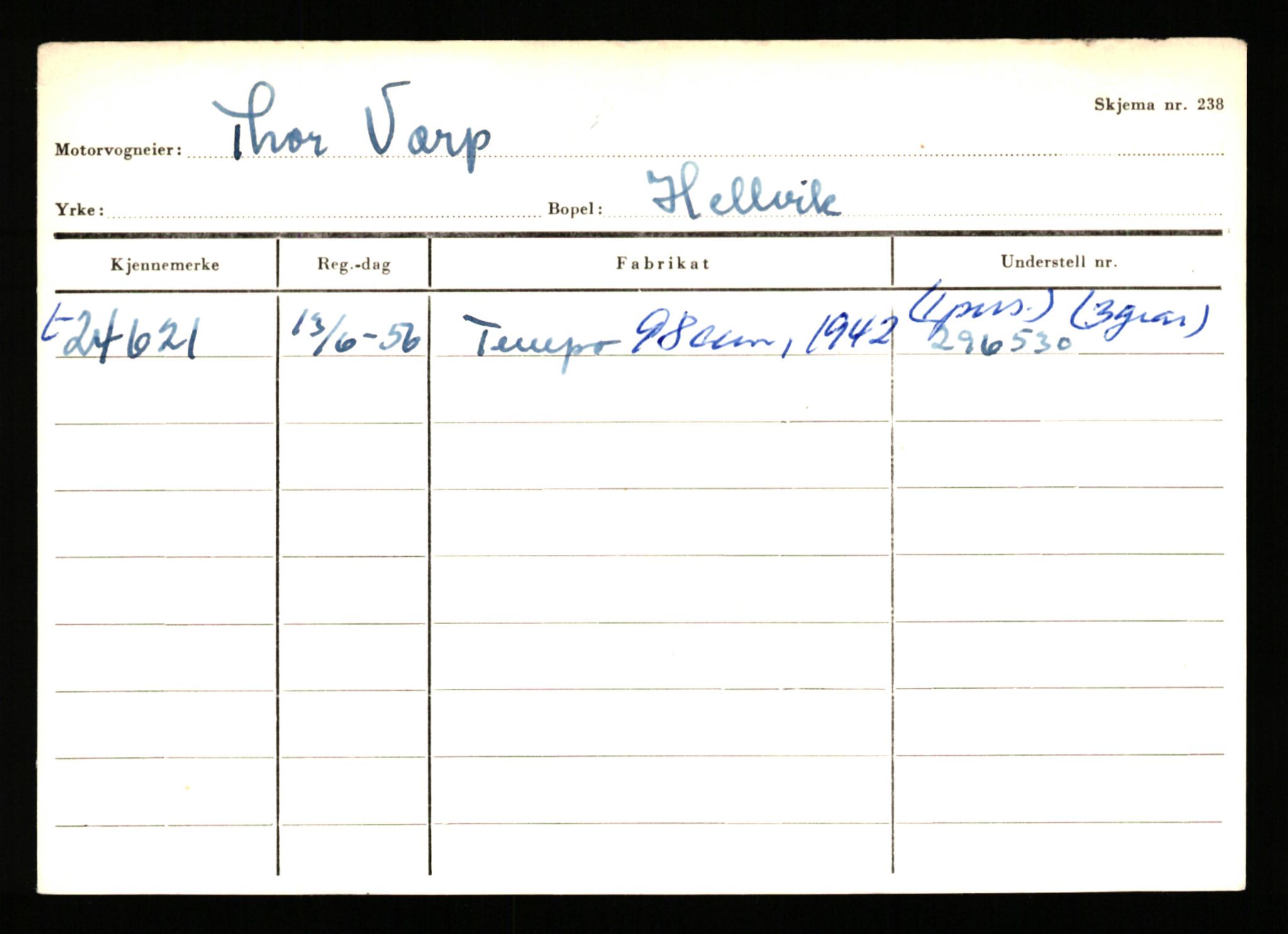 Stavanger trafikkstasjon, SAST/A-101942/0/H/L0043: Viste - Øksendal, 1930-1971, p. 885