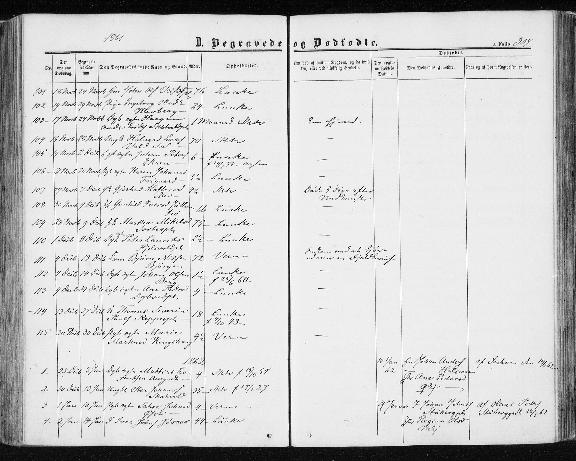 Ministerialprotokoller, klokkerbøker og fødselsregistre - Nord-Trøndelag, SAT/A-1458/709/L0075: Parish register (official) no. 709A15, 1859-1870, p. 304