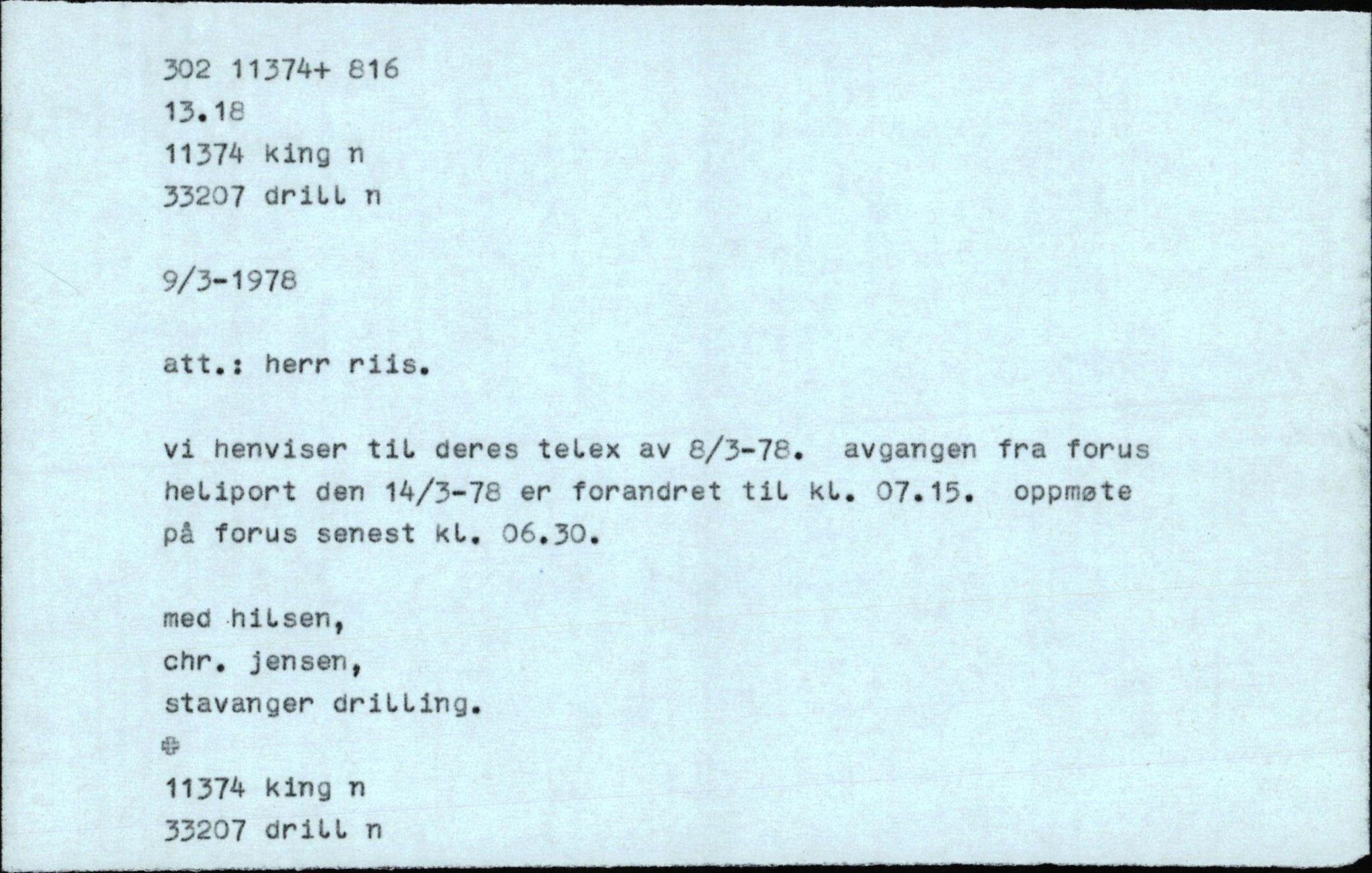 Pa 1503 - Stavanger Drilling AS, AV/SAST-A-101906/2/E/Eb/Eba/L0005: Sak og korrespondanse, 1976-1979