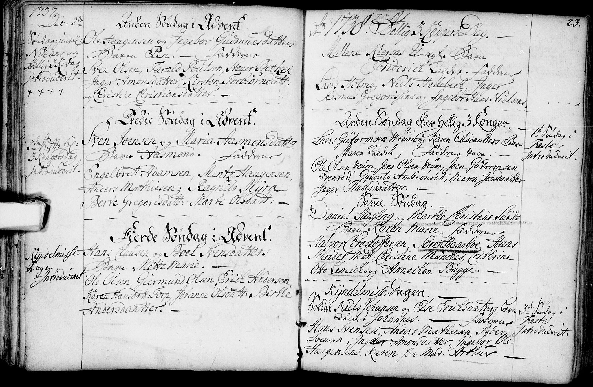 Glemmen prestekontor Kirkebøker, AV/SAO-A-10908/F/Fa/L0001: Parish register (official) no. 1, 1733-1759, p. 23