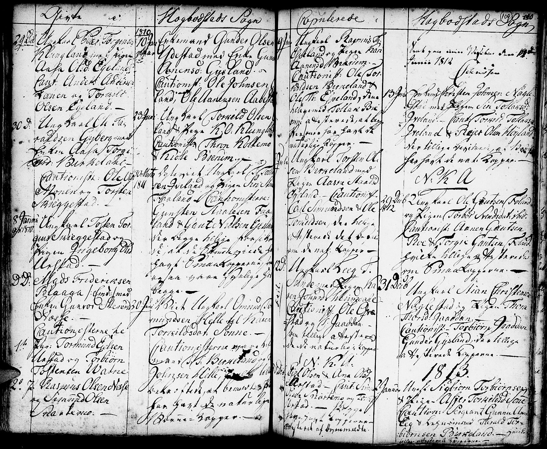 Hægebostad sokneprestkontor, AV/SAK-1111-0024/F/Fa/Faa/L0001: Parish register (official) no. A 1 /1, 1760-1820, p. 109