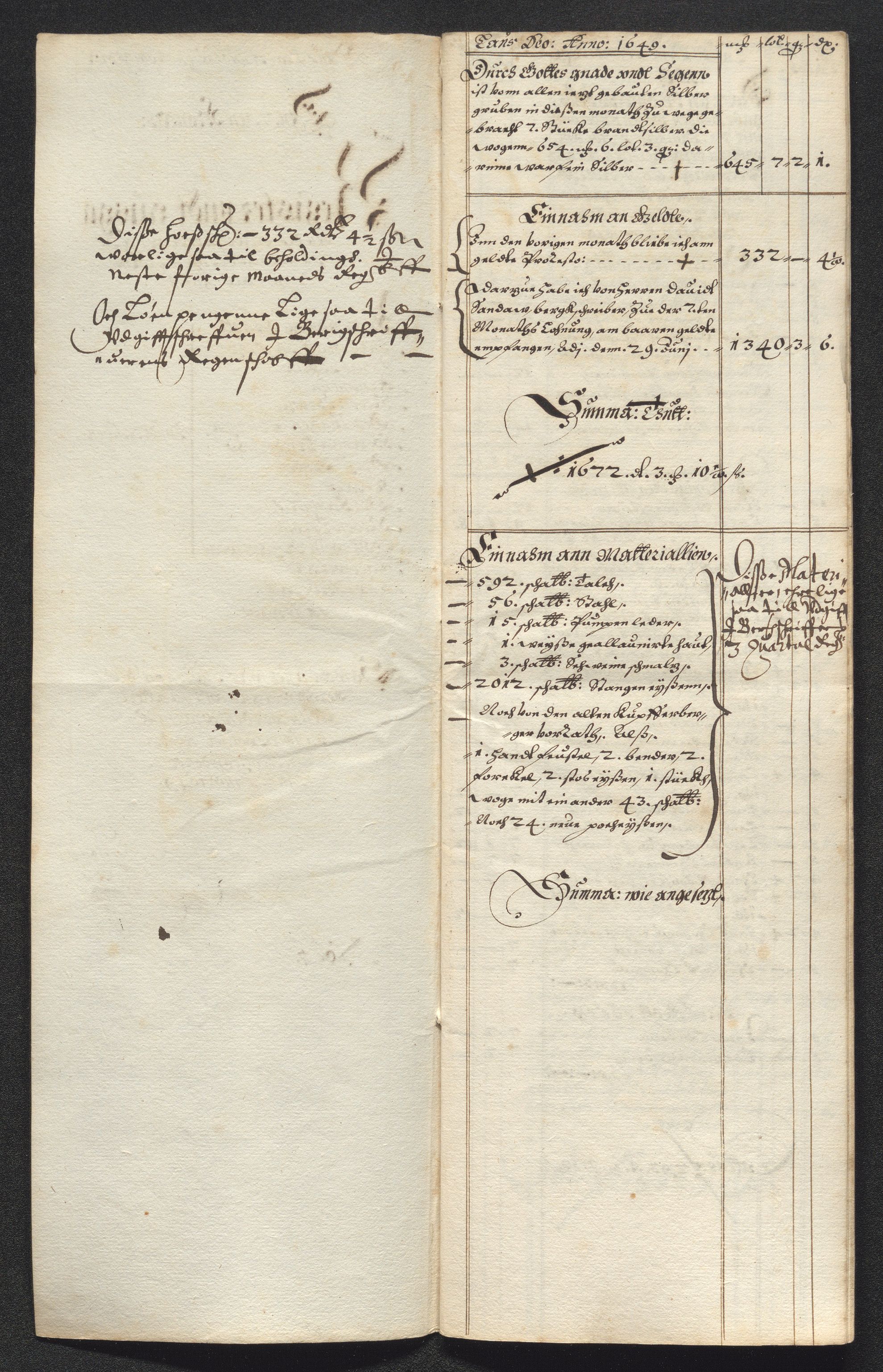 Kongsberg Sølvverk 1623-1816, AV/SAKO-EA-3135/001/D/Dc/Dcd/L0023: Utgiftsregnskap for gruver m.m., 1649, p. 488