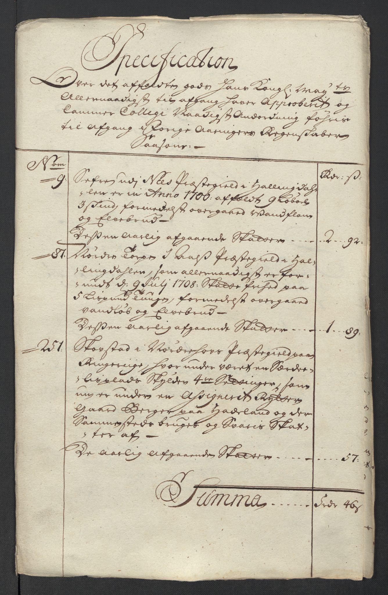 Rentekammeret inntil 1814, Reviderte regnskaper, Fogderegnskap, AV/RA-EA-4092/R23/L1473: Fogderegnskap Ringerike og Hallingdal, 1715, p. 309