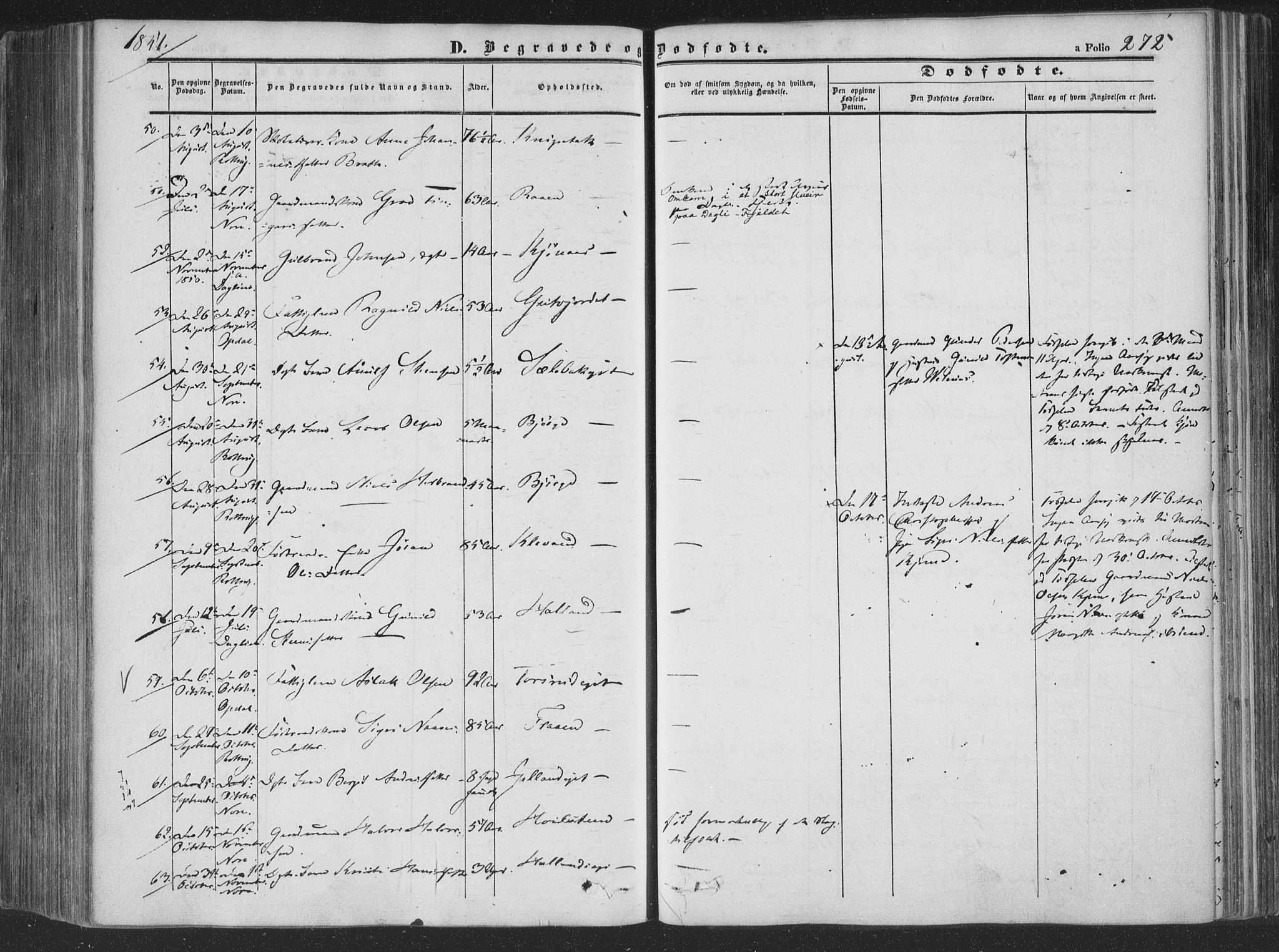 Rollag kirkebøker, AV/SAKO-A-240/F/Fa/L0008: Parish register (official) no. I 8, 1847-1860, p. 272