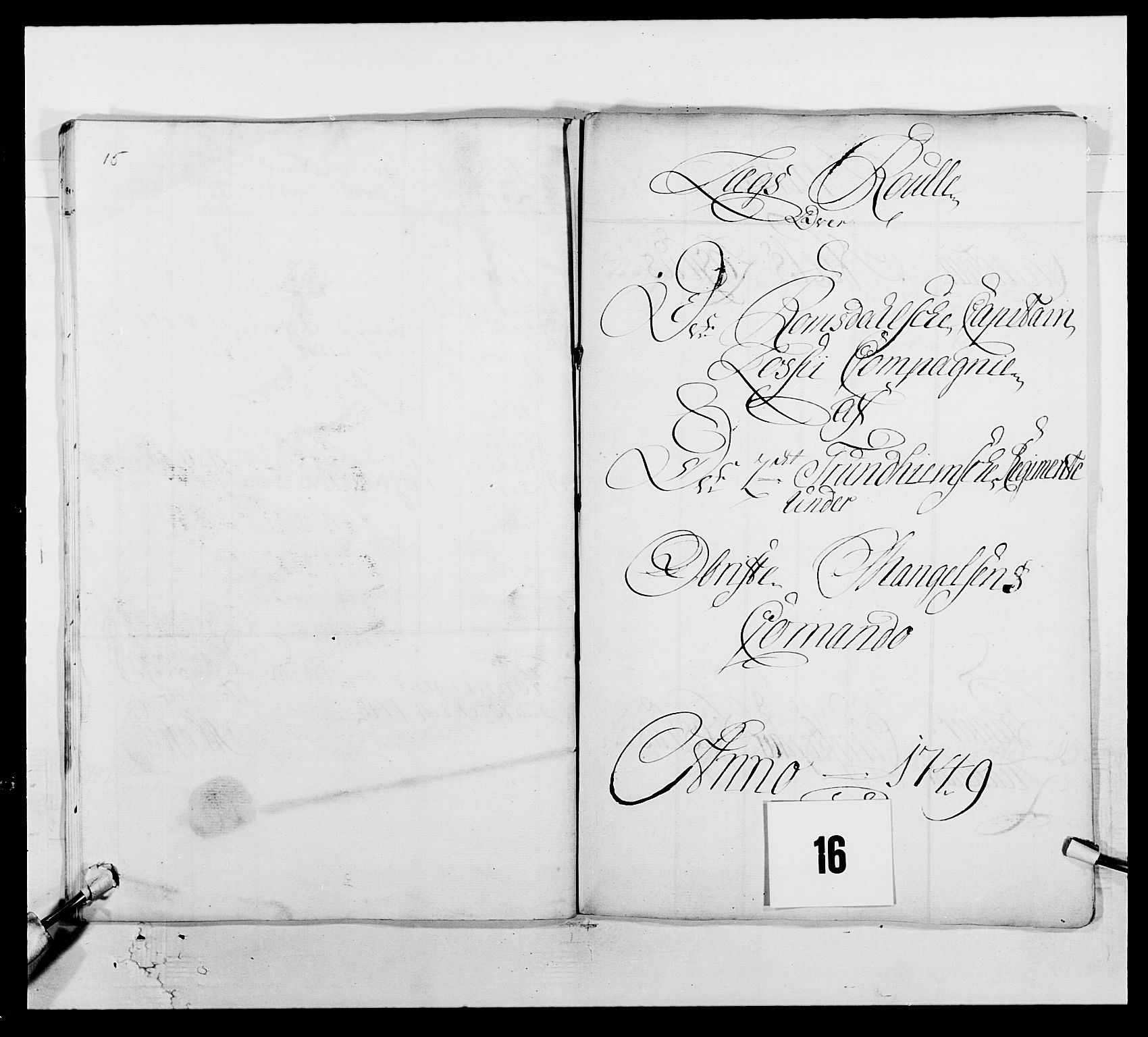Kommanderende general (KG I) med Det norske krigsdirektorium, AV/RA-EA-5419/E/Ea/L0512: 2. Trondheimske regiment, 1746-1749, p. 357