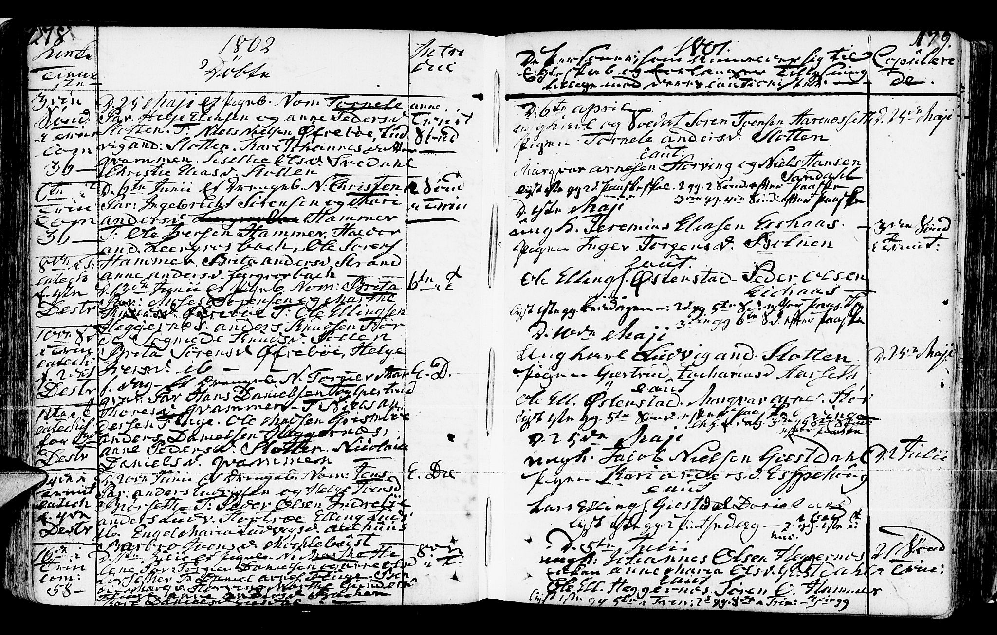 Jølster sokneprestembete, AV/SAB-A-80701/H/Haa/Haaa/L0005: Parish register (official) no. A 5, 1790-1821, p. 178-179