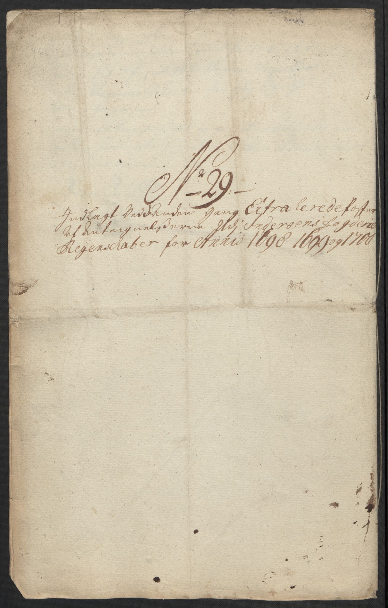 Rentekammeret inntil 1814, Reviderte regnskaper, Fogderegnskap, RA/EA-4092/R63/L4311: Fogderegnskap Inderøy, 1700, p. 478